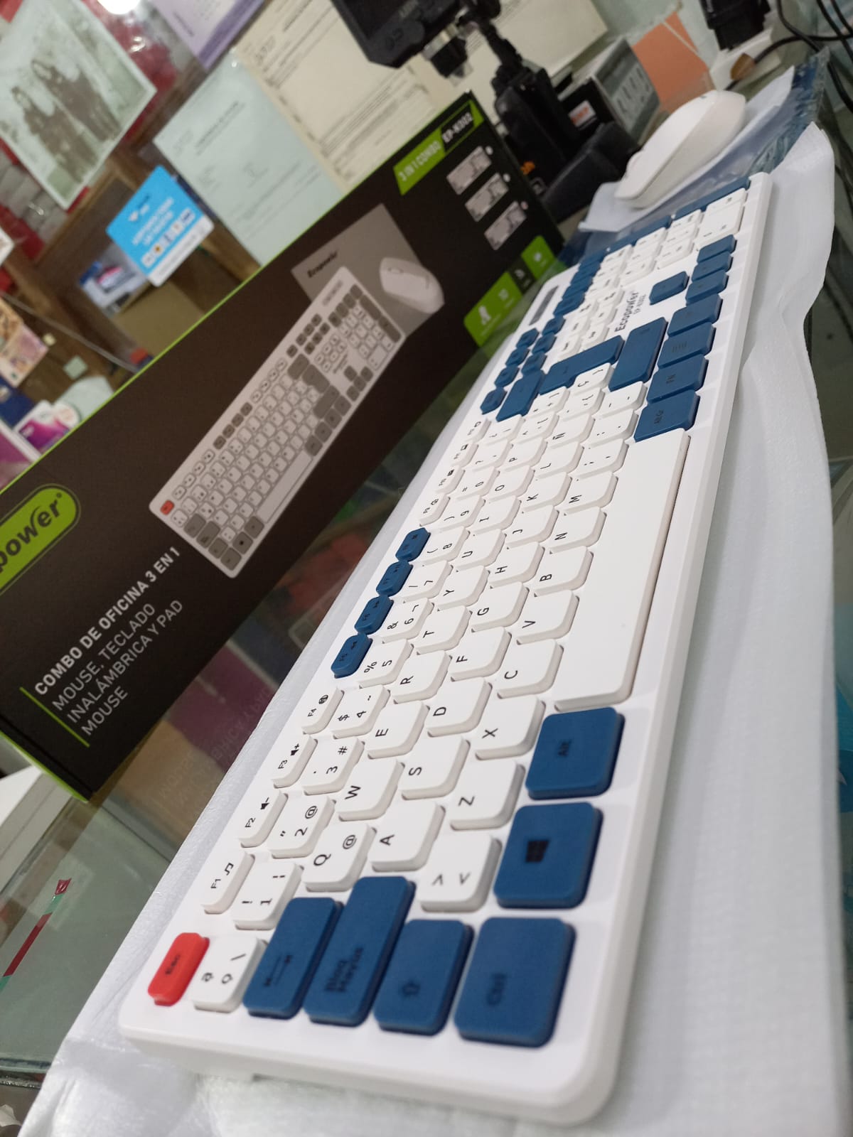 Teclado ecopower inalámbrico ep-k002 3 en 1