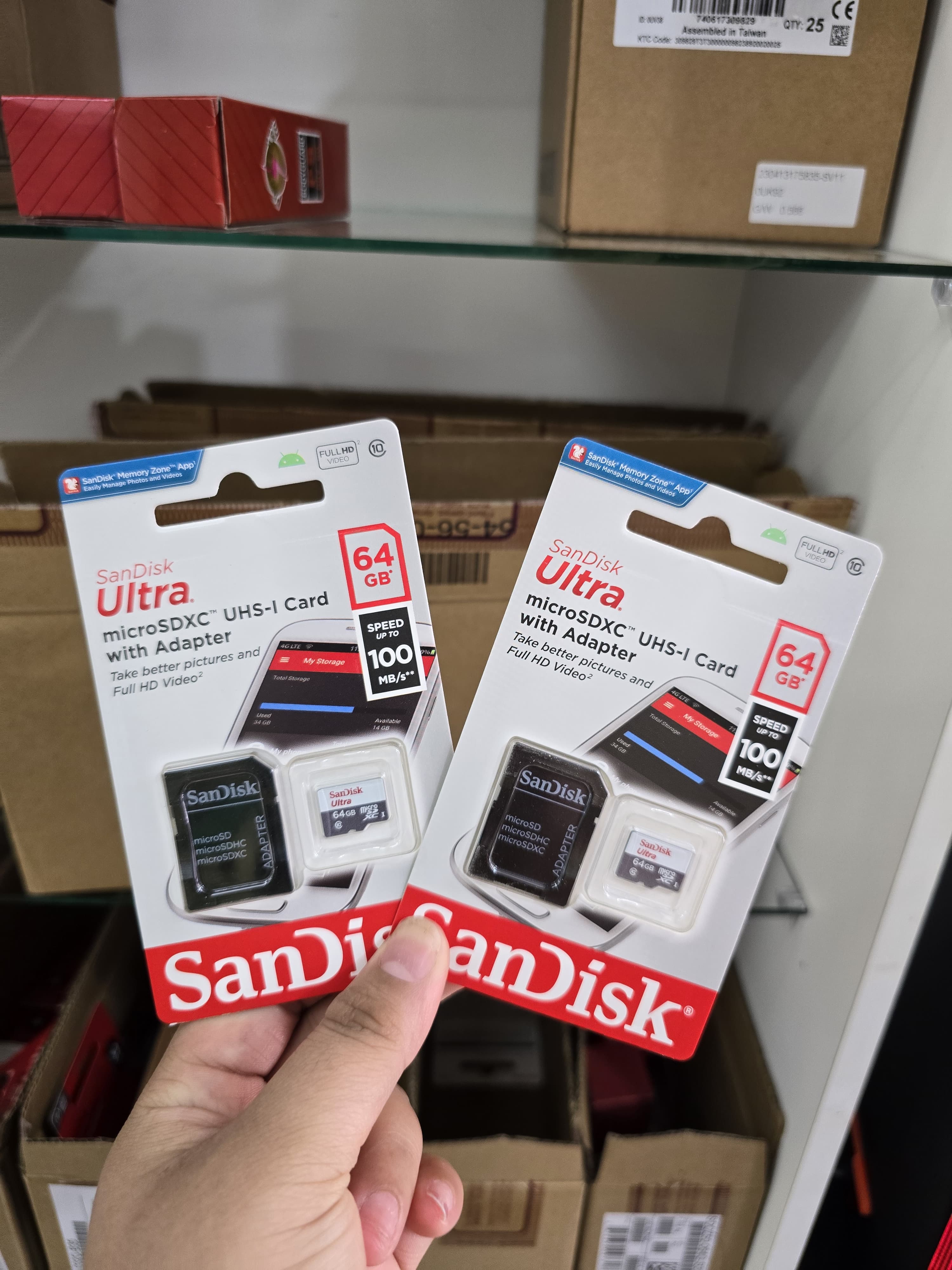 Tarjeta de memoria sandisk 64 gb ultra 100mb/s