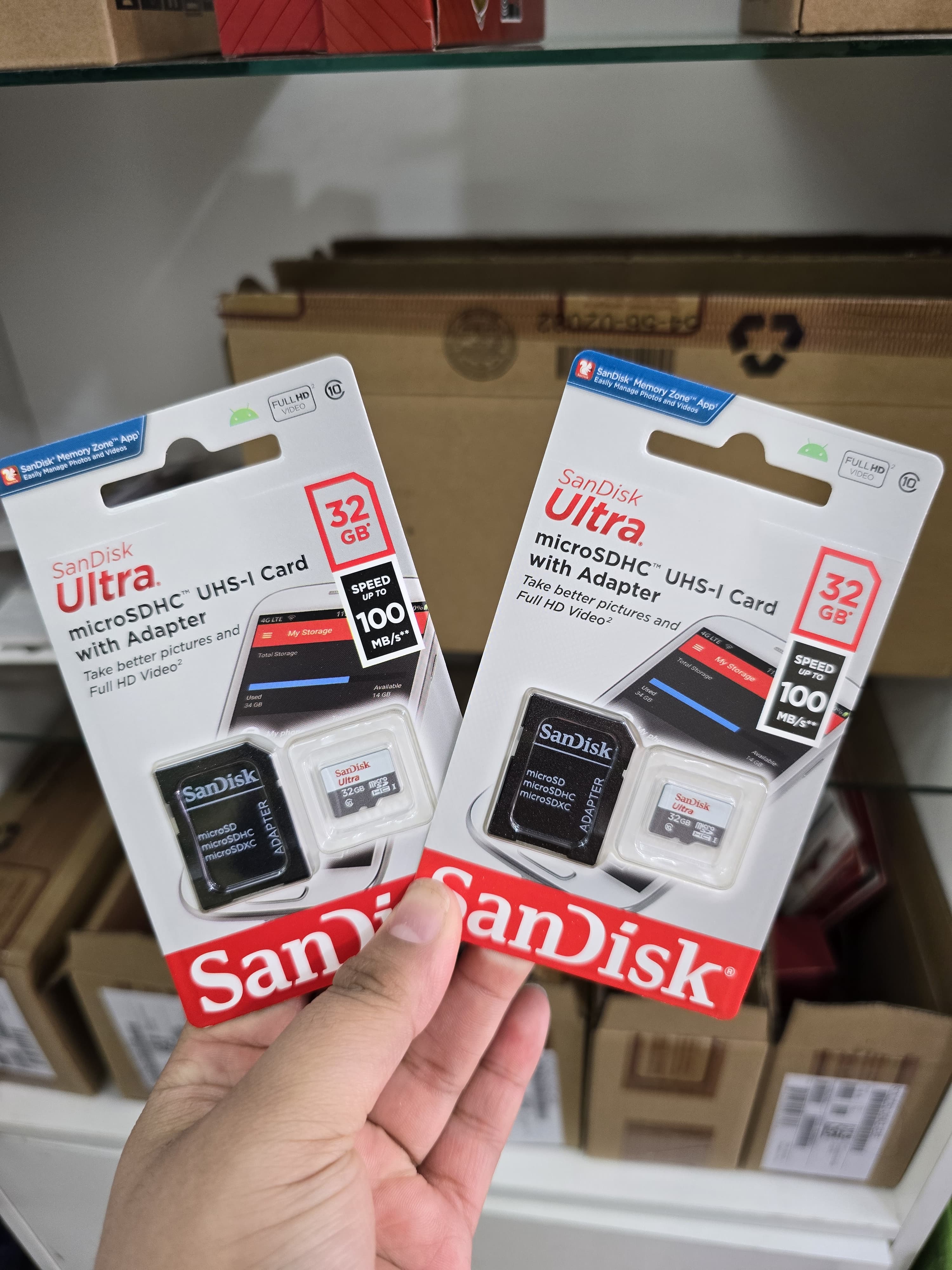 Tarjeta de memoria sandisk 32 gb 100mb/s ultra