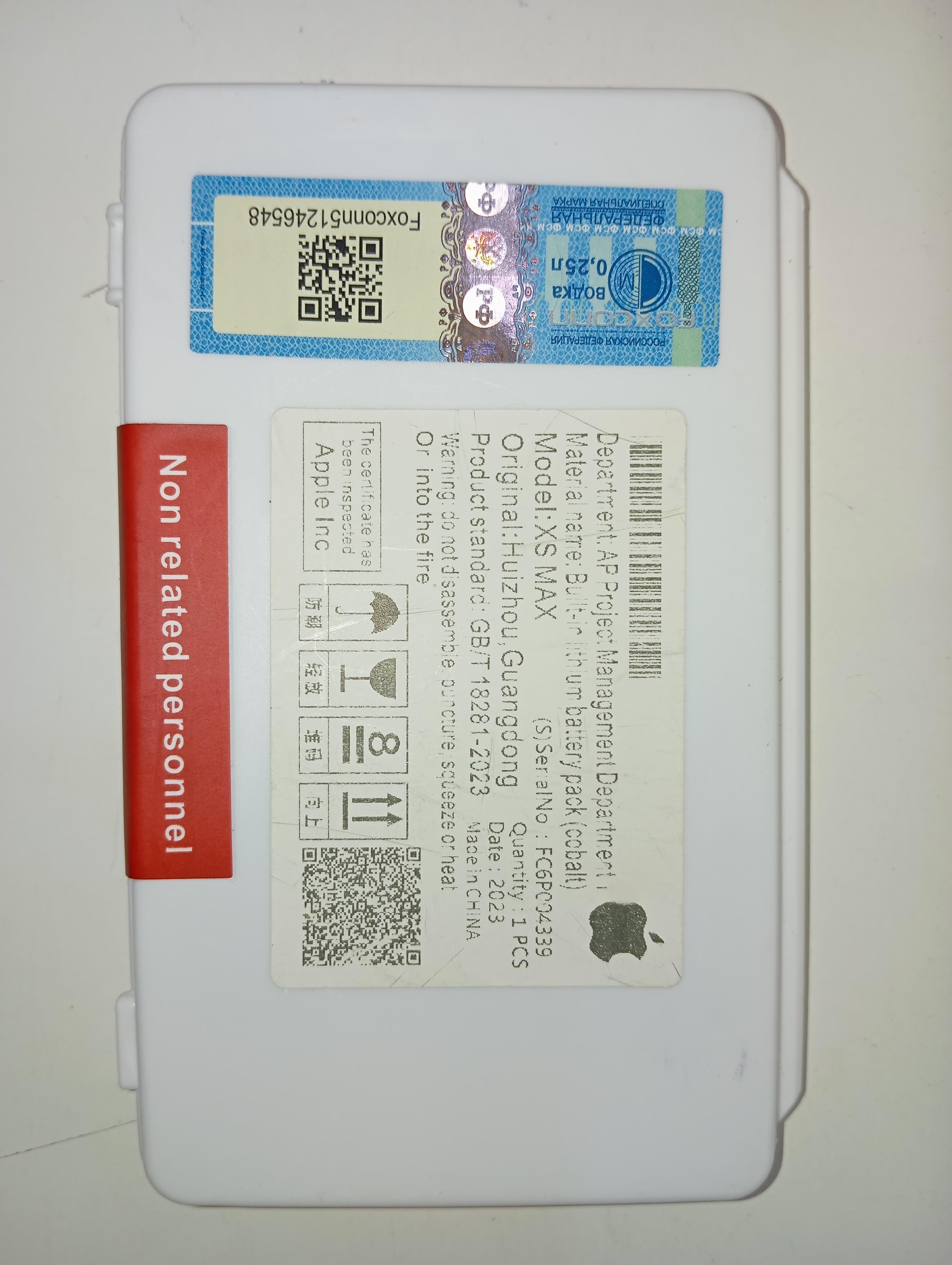 Bateria iphone xs max 