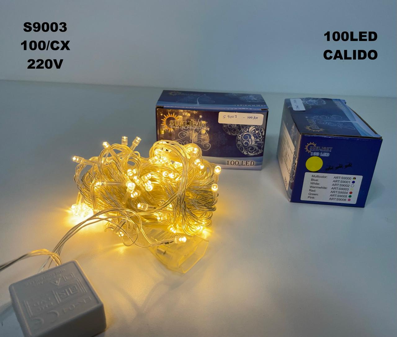 Luz navideña led x100 calido