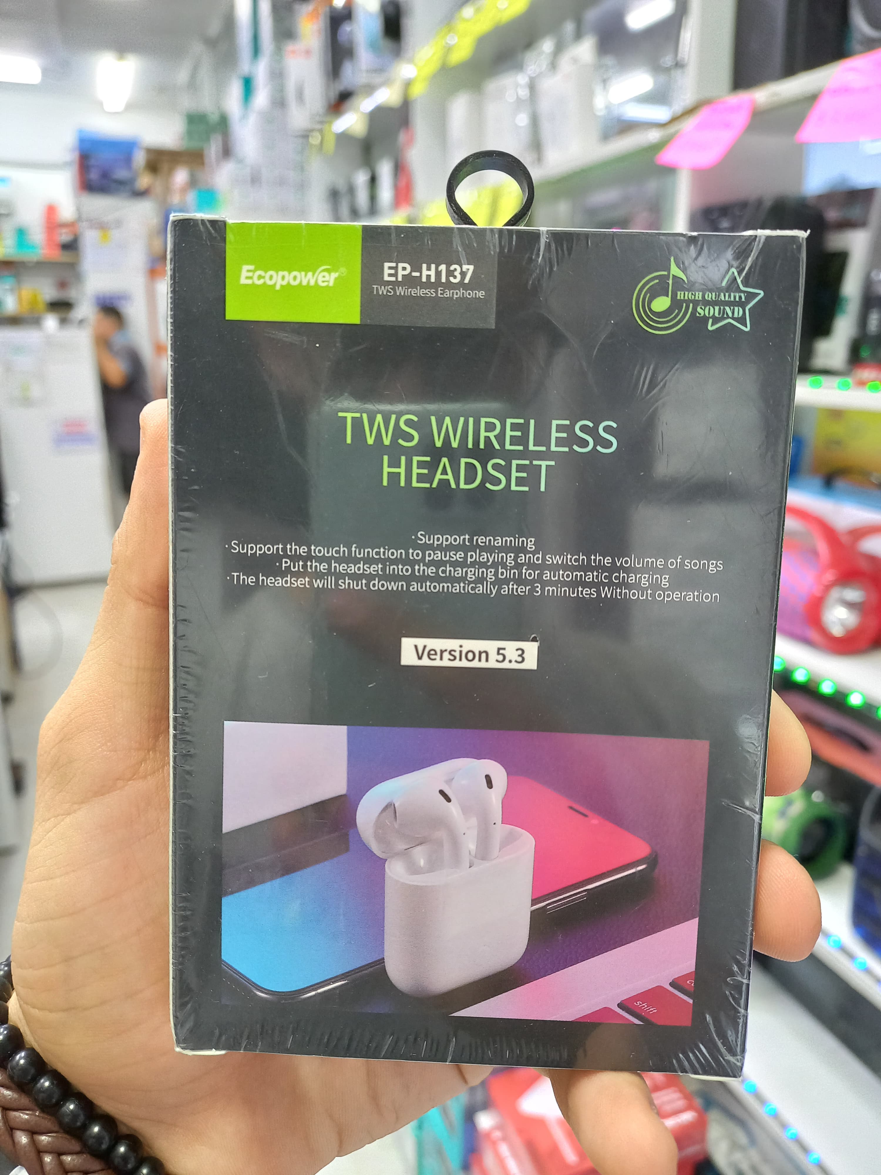 Auricular inalambrico ecopower h137