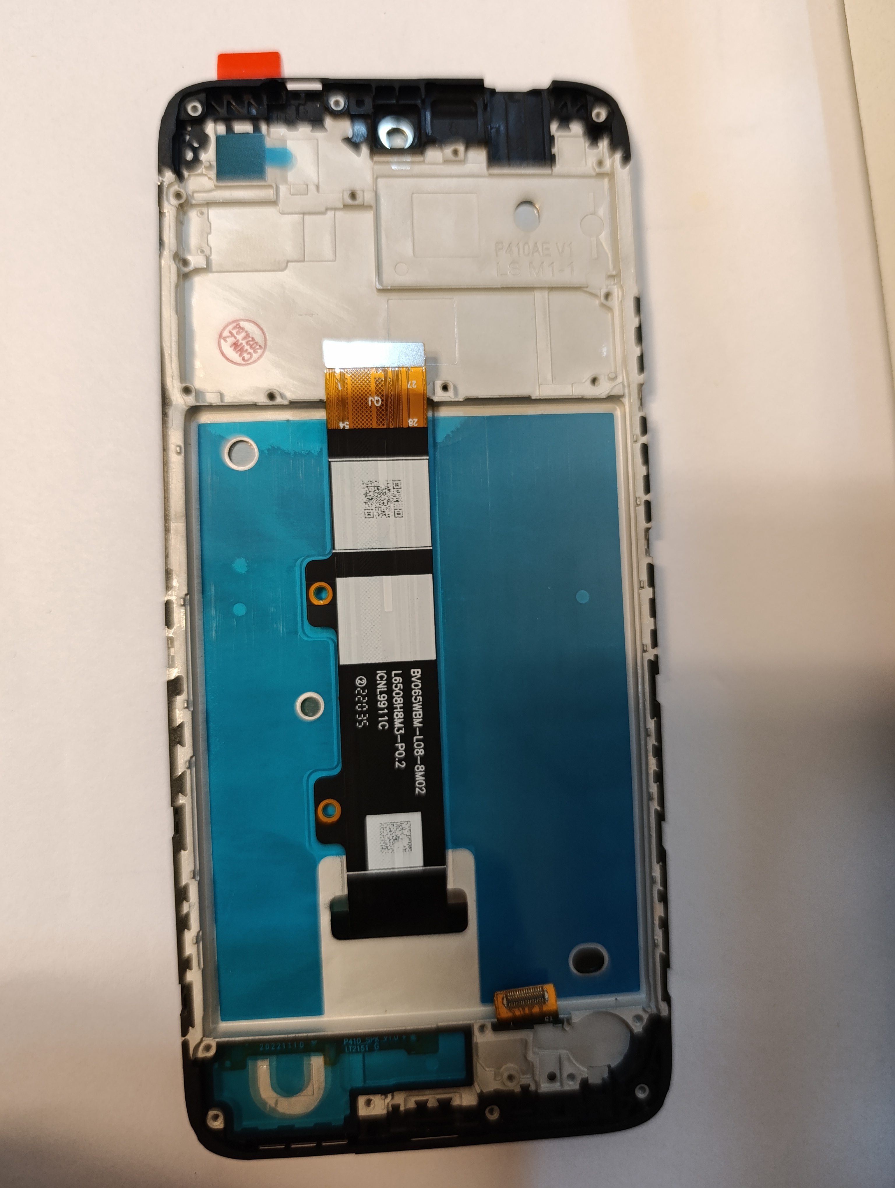 Modulo moto g22 con marco