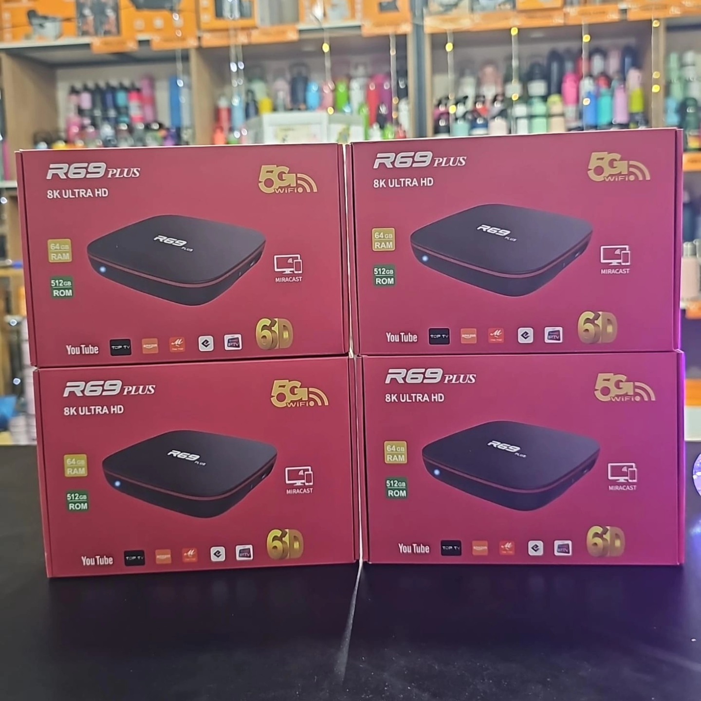 Tv box r69  64 gb convertidor