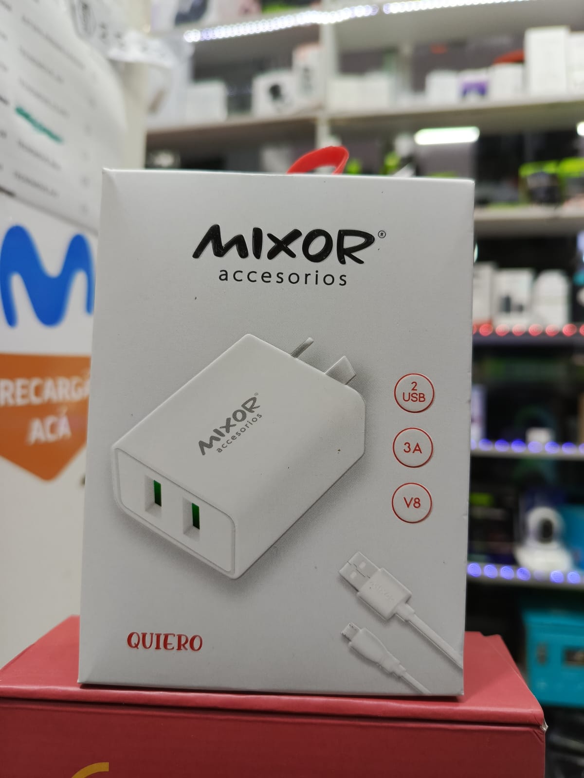 Cargador mixor quiero 3.0a v8