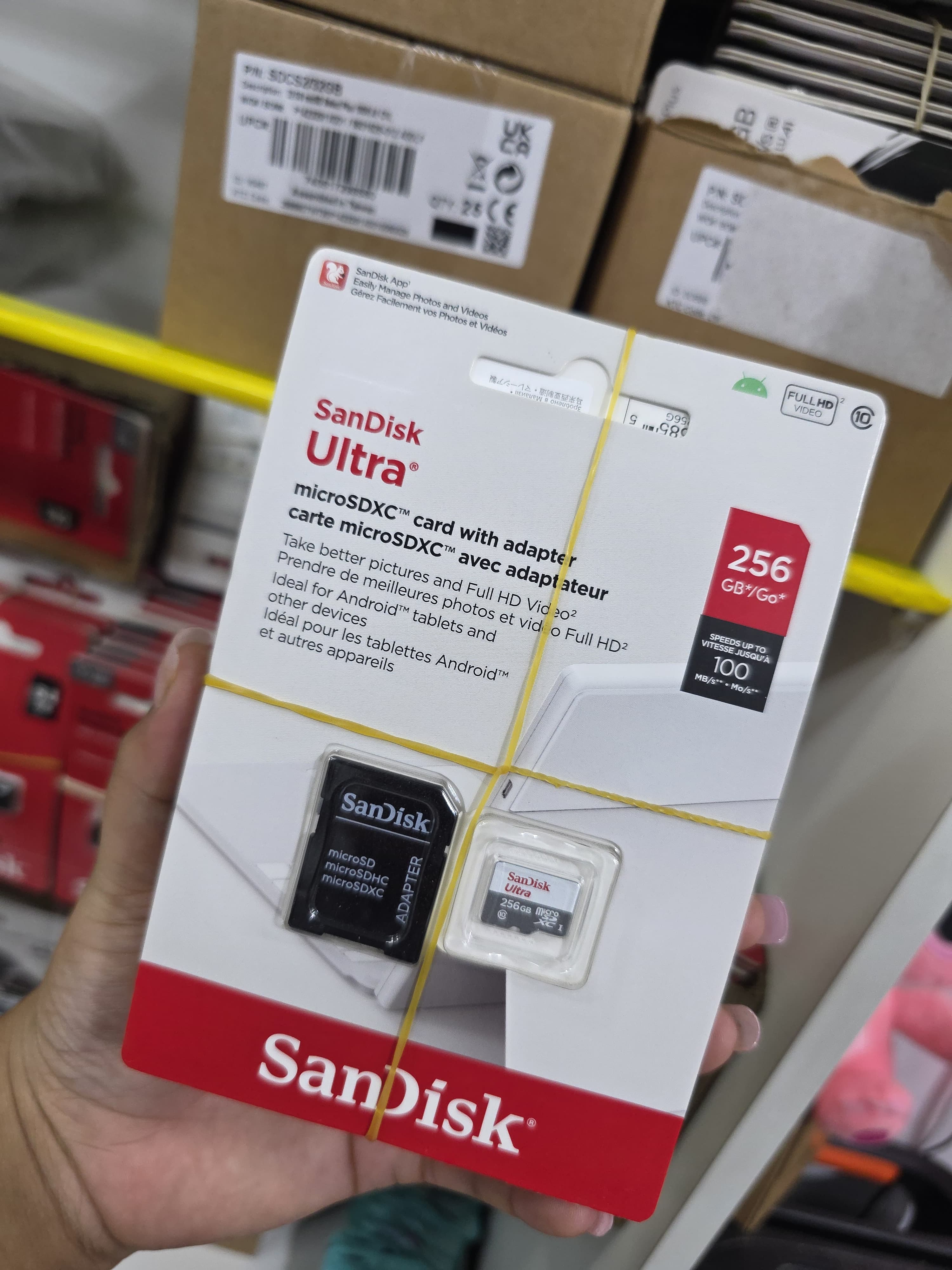 Tarjeta de memoria sandisk 256 gb ultra