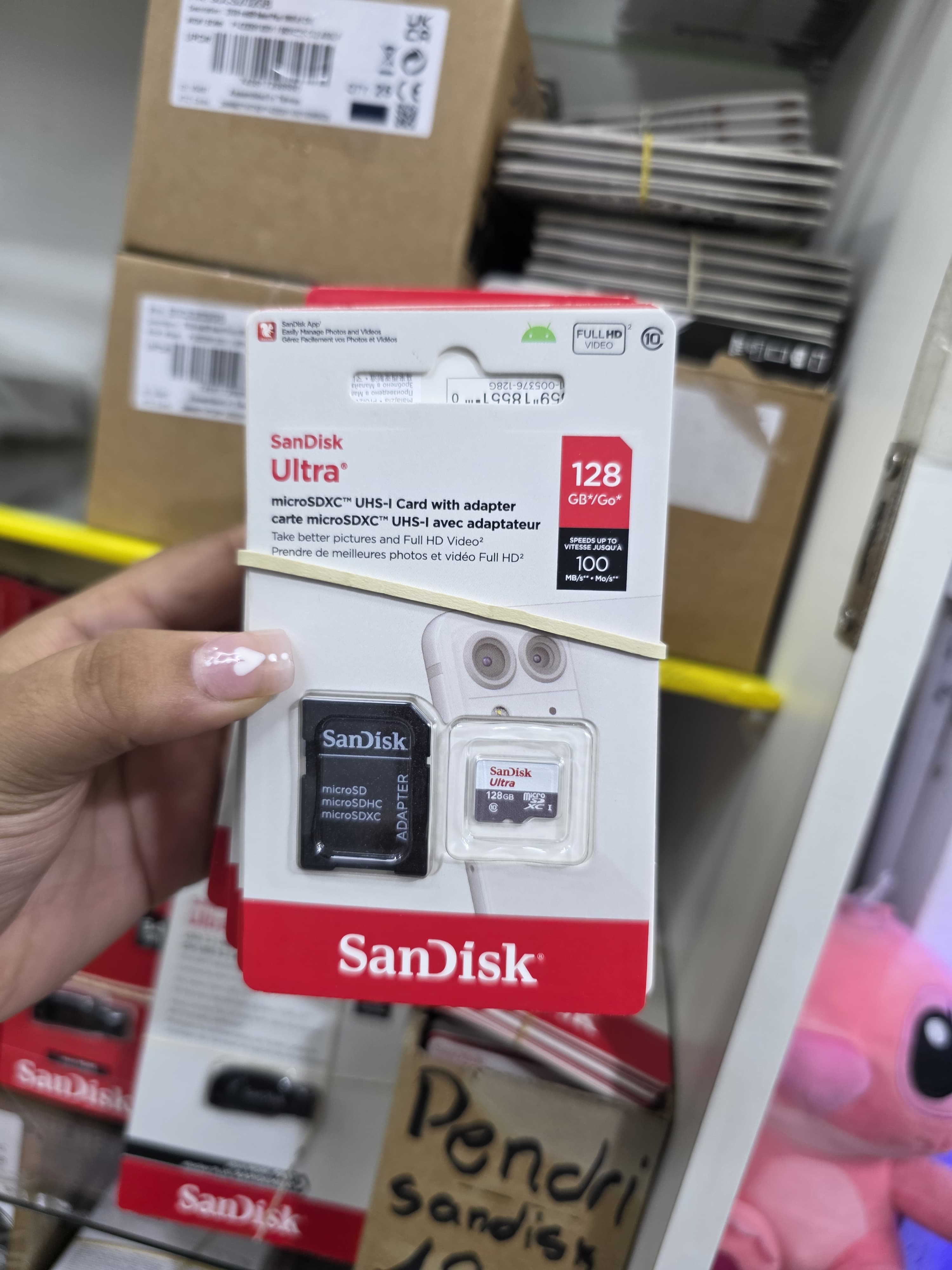 Tarjeta de memoria sandisk 128 gb 100mb/s  ultra