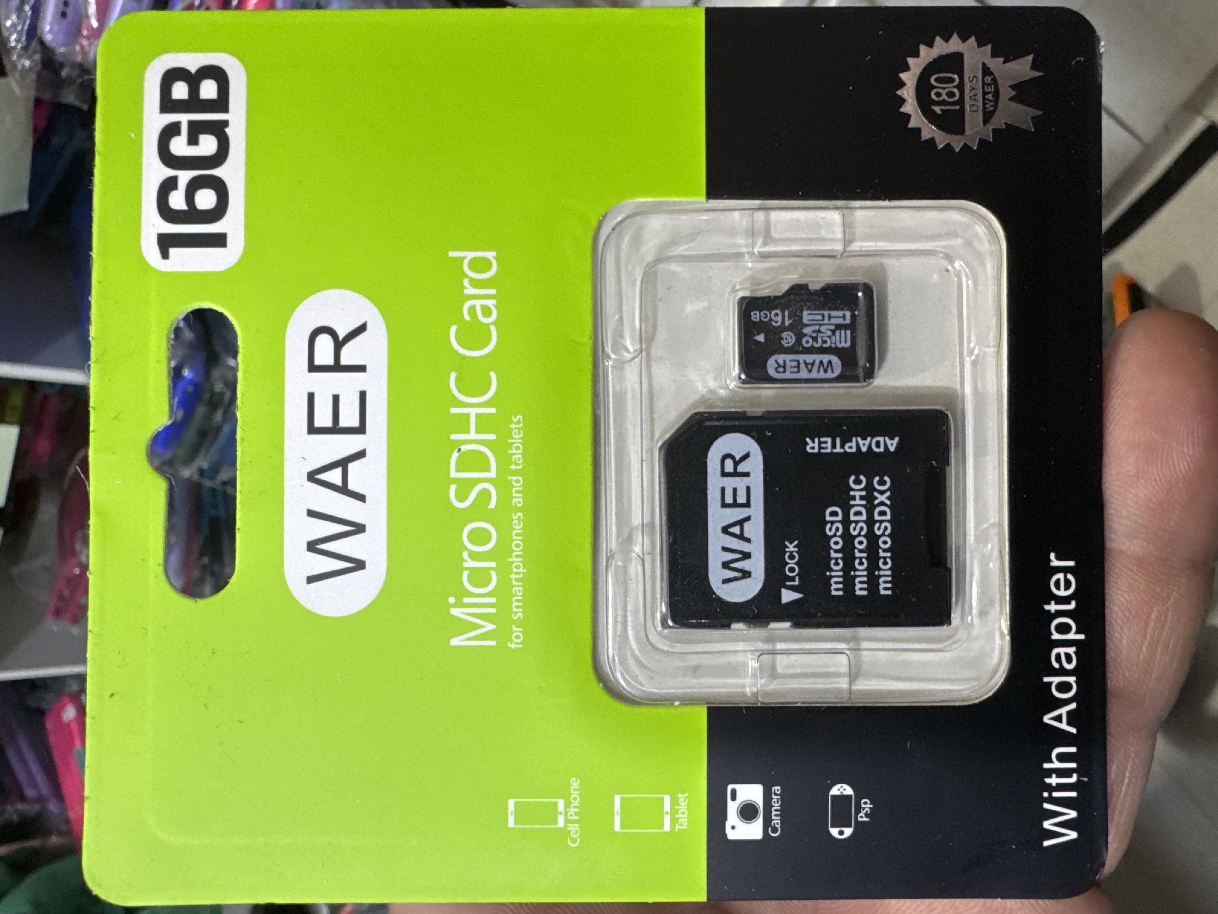 Tarjeta de memoria waer 16 gb