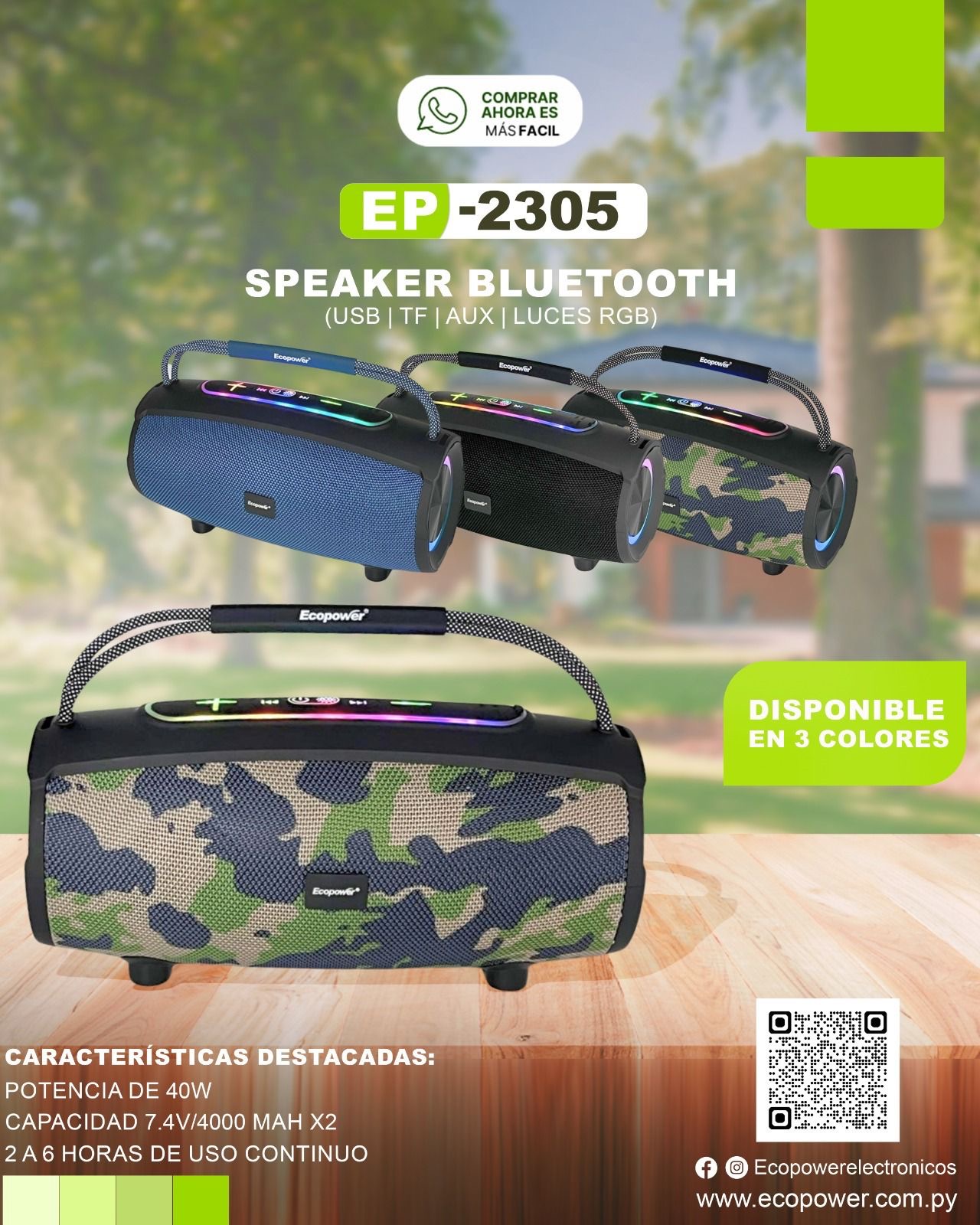 Parlante ecopower ep 2305