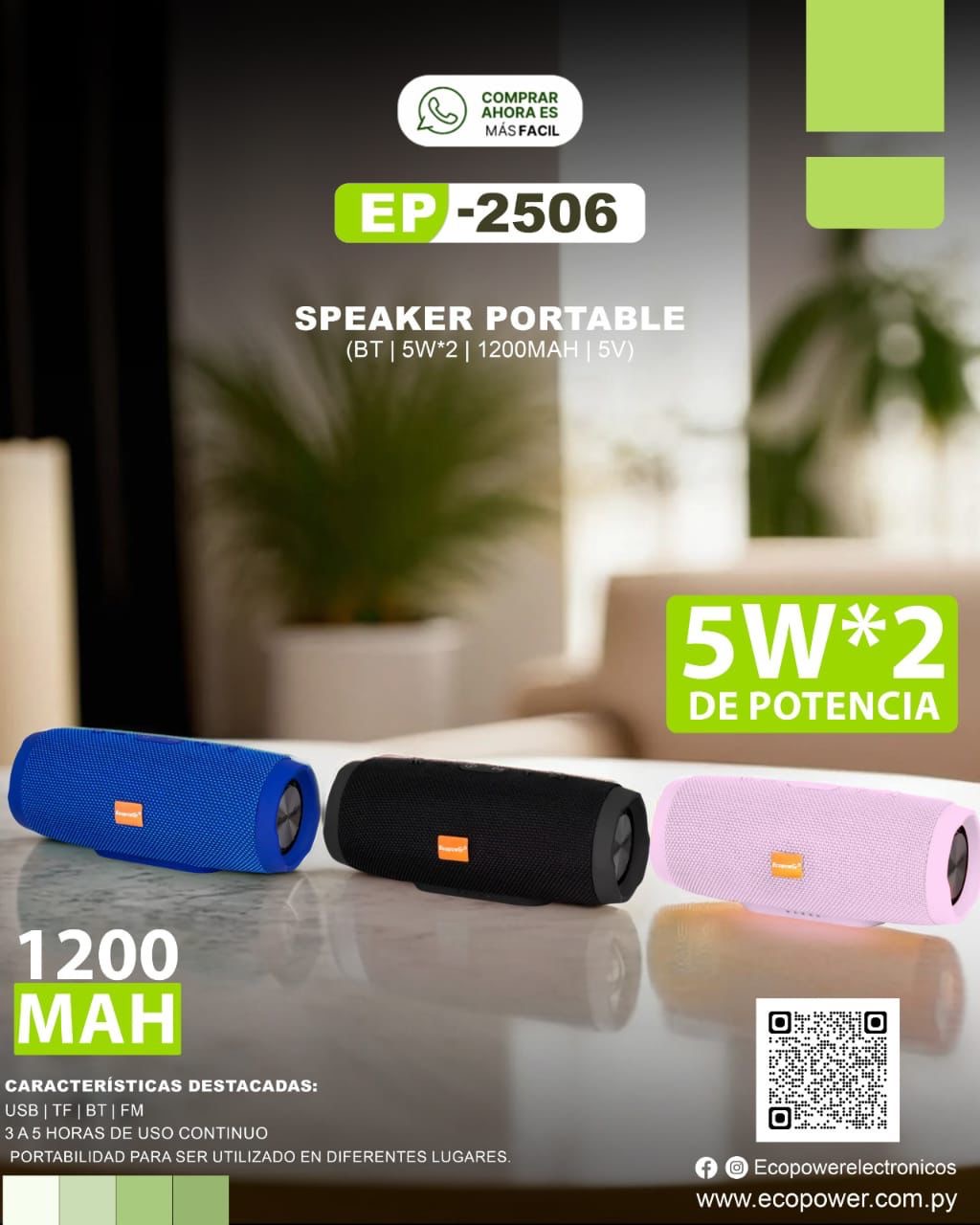 Parlante ecopower ep 2506