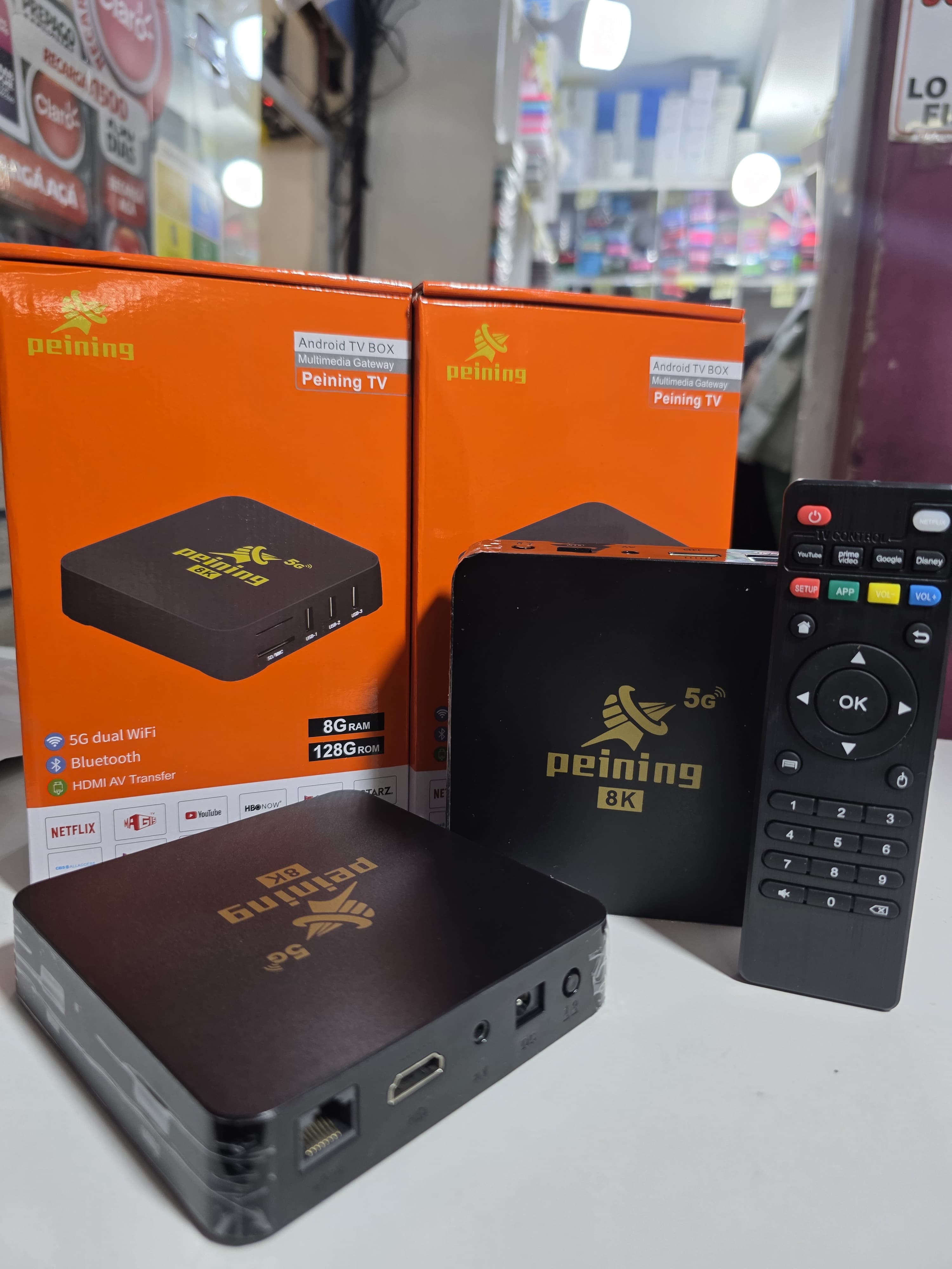 Tv box peining  128 gb convertidor