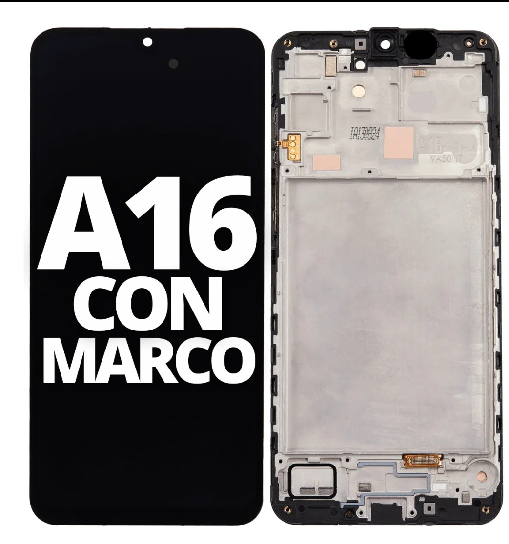 Modulo samsung a16 4g  oled con marco 