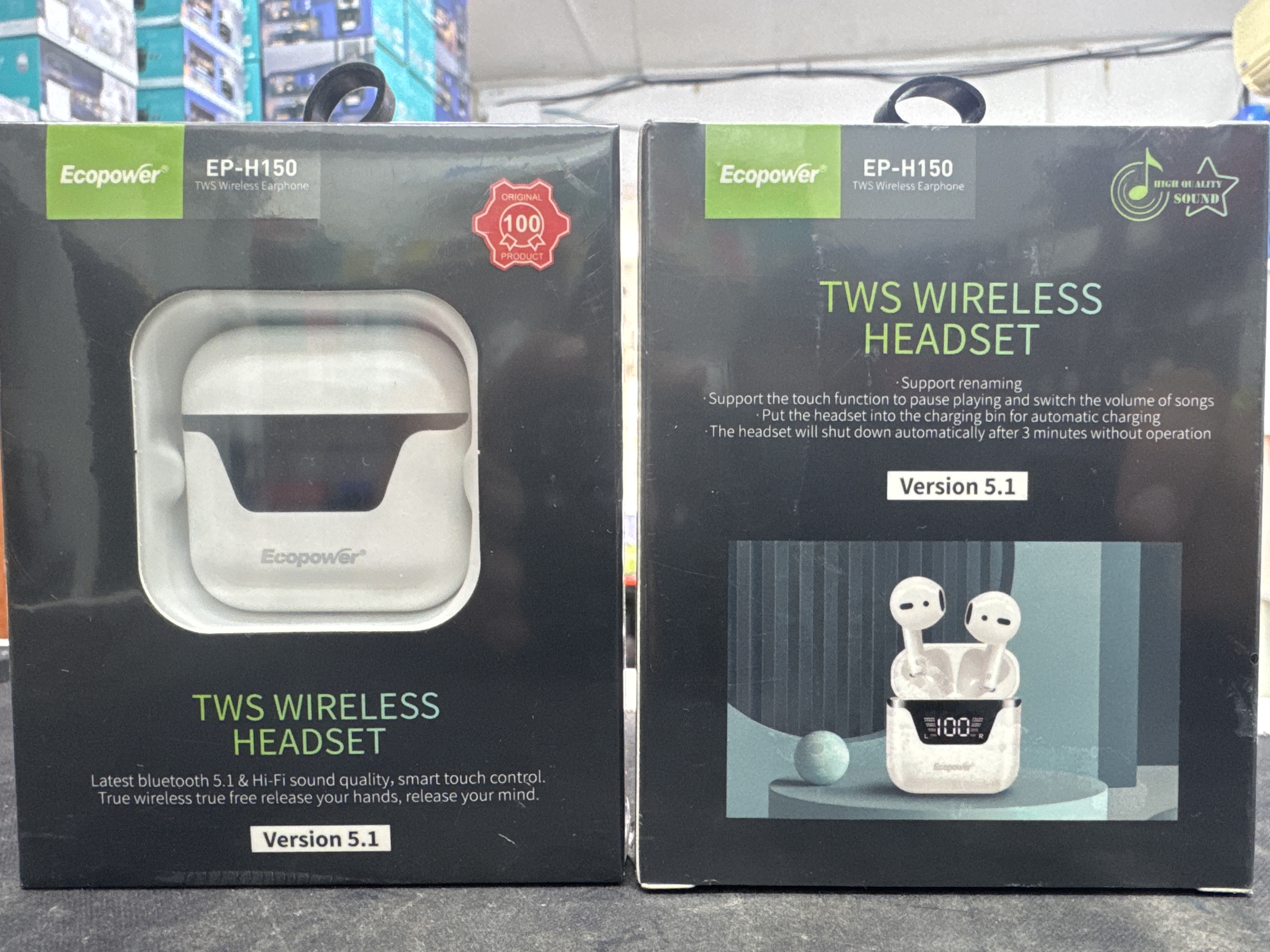 Auricular inalambrico ecopower h150