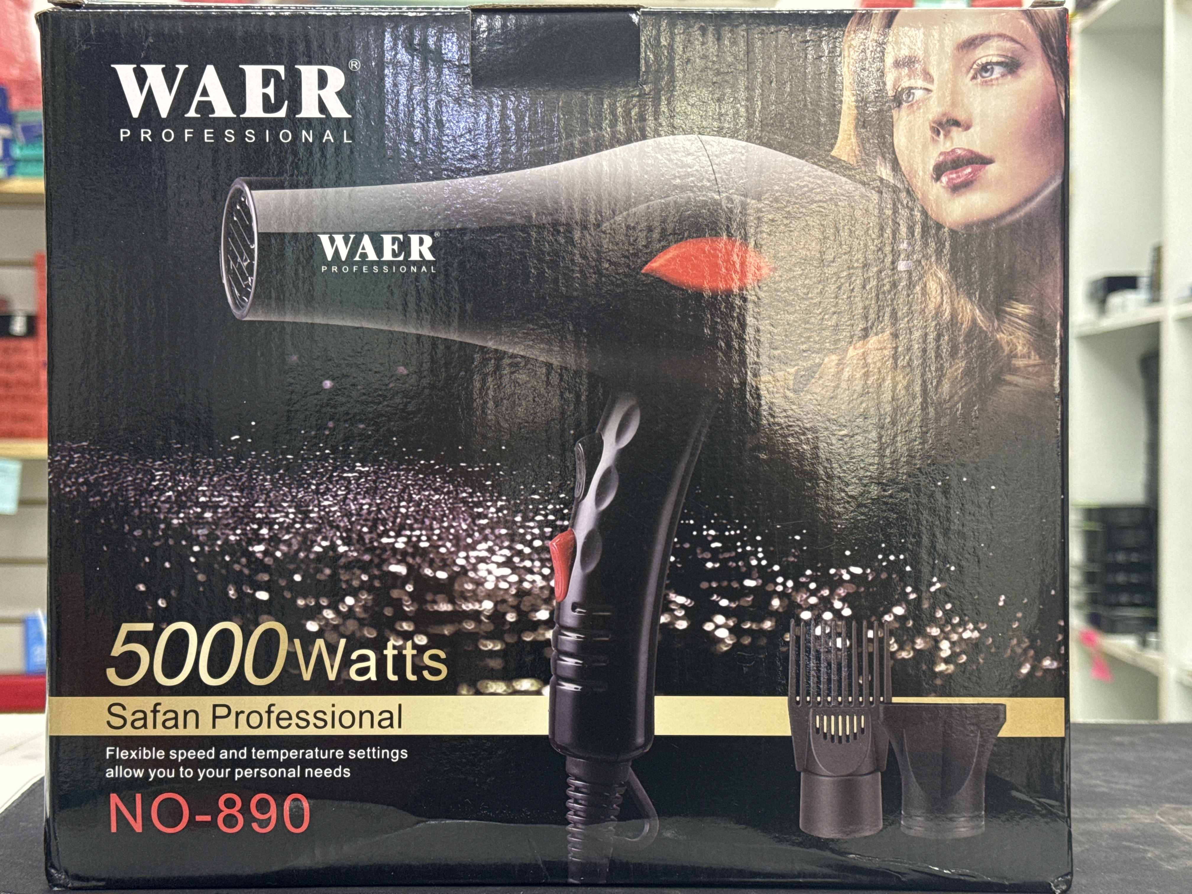 Secadora de pelo waer 890