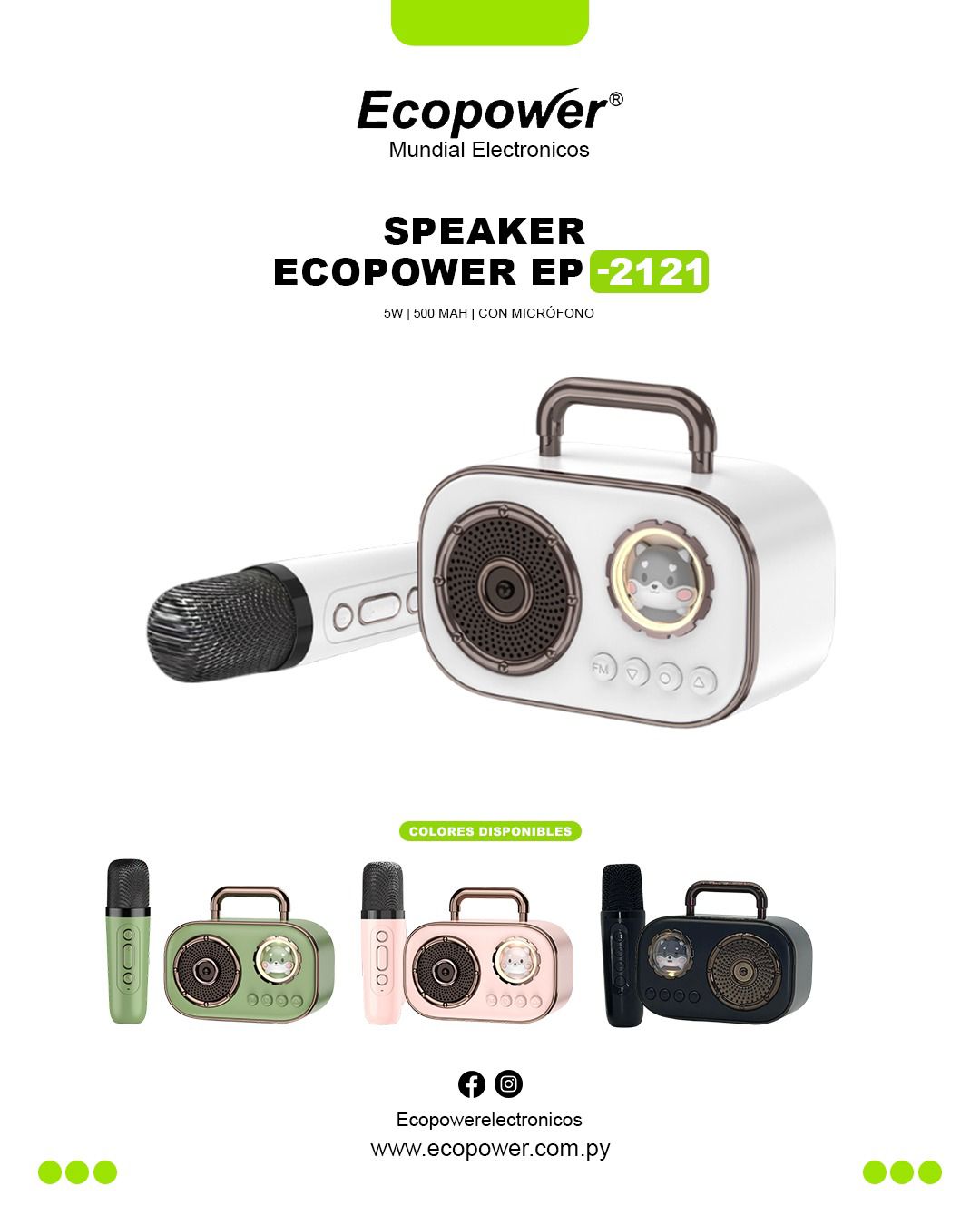 Parlante ecopower ep 2121