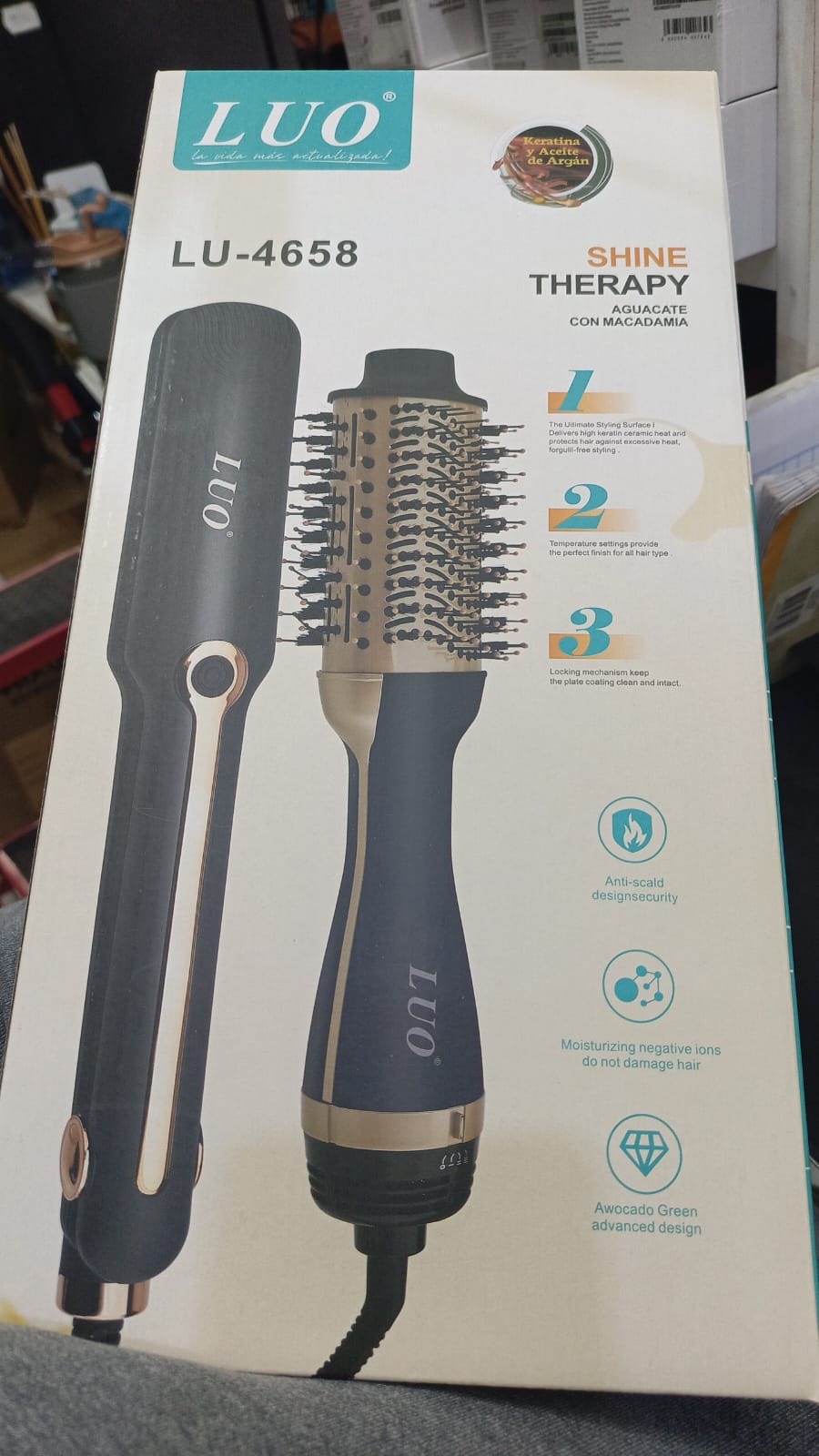 Planchita para pelo combo luo 4658