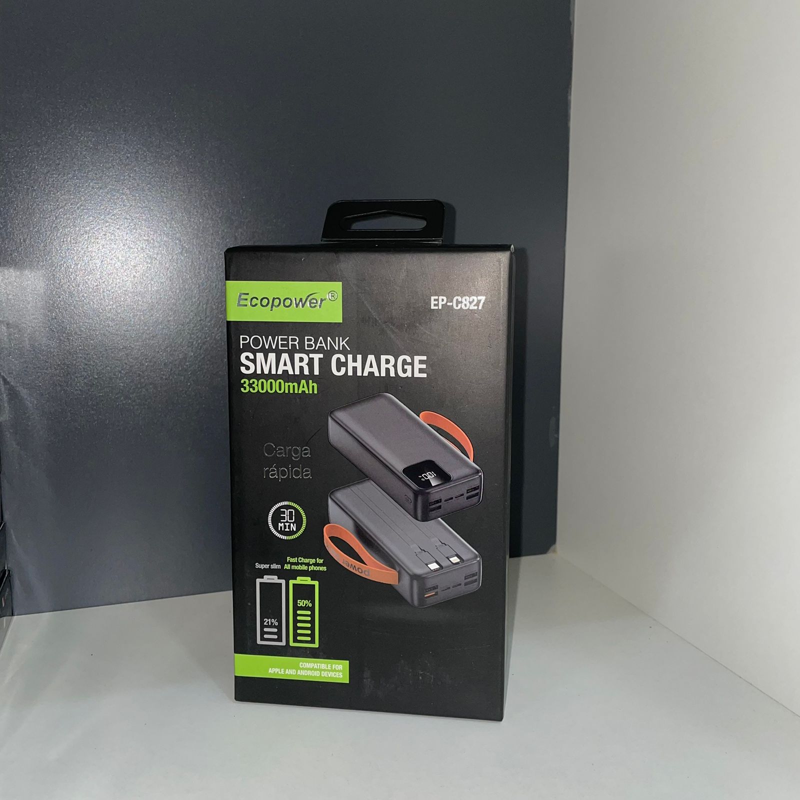 Cargador portatil ecopower 33000mah c827