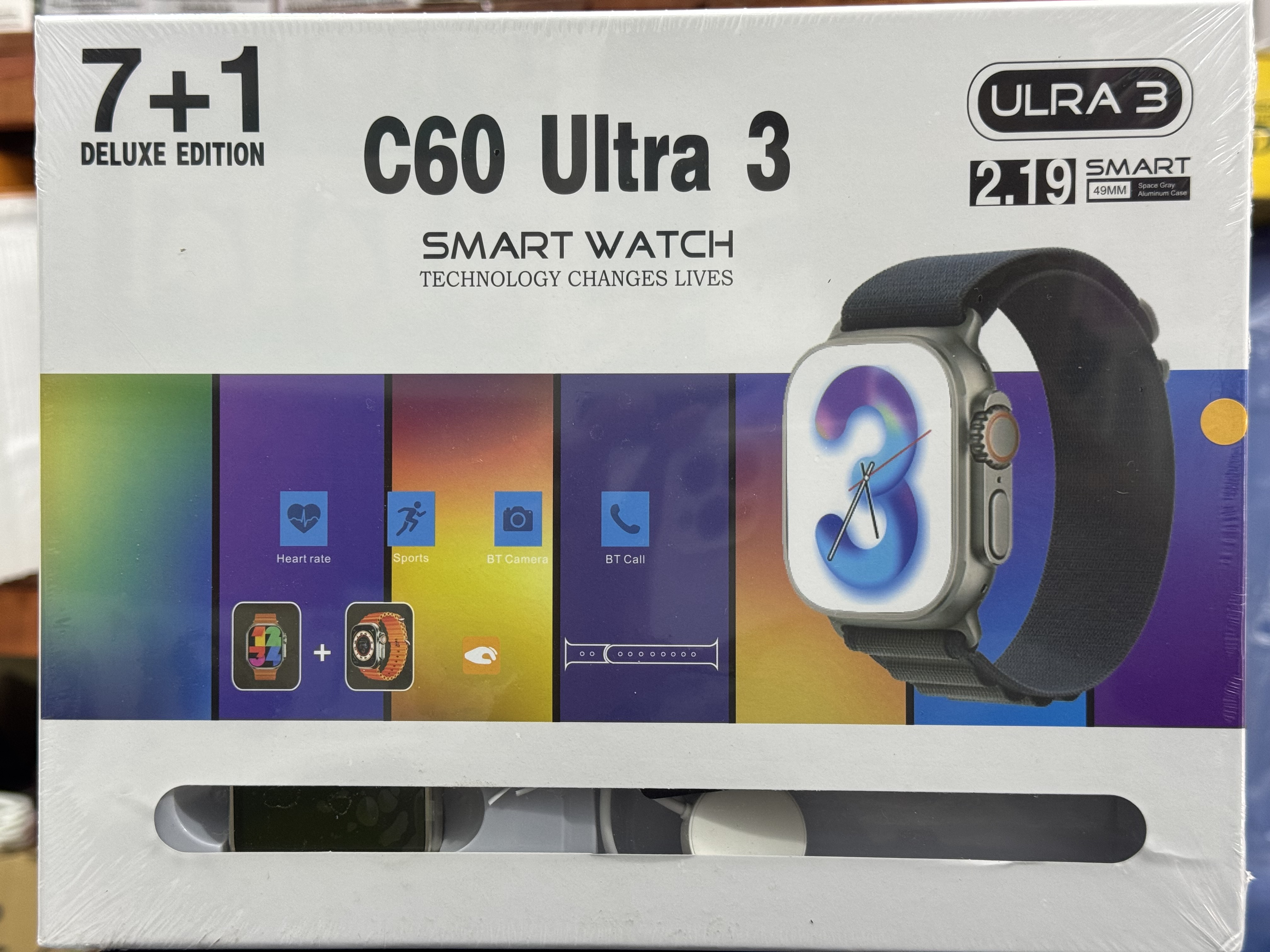 Combo reloj smart watch c60  7en 1 ultra 3