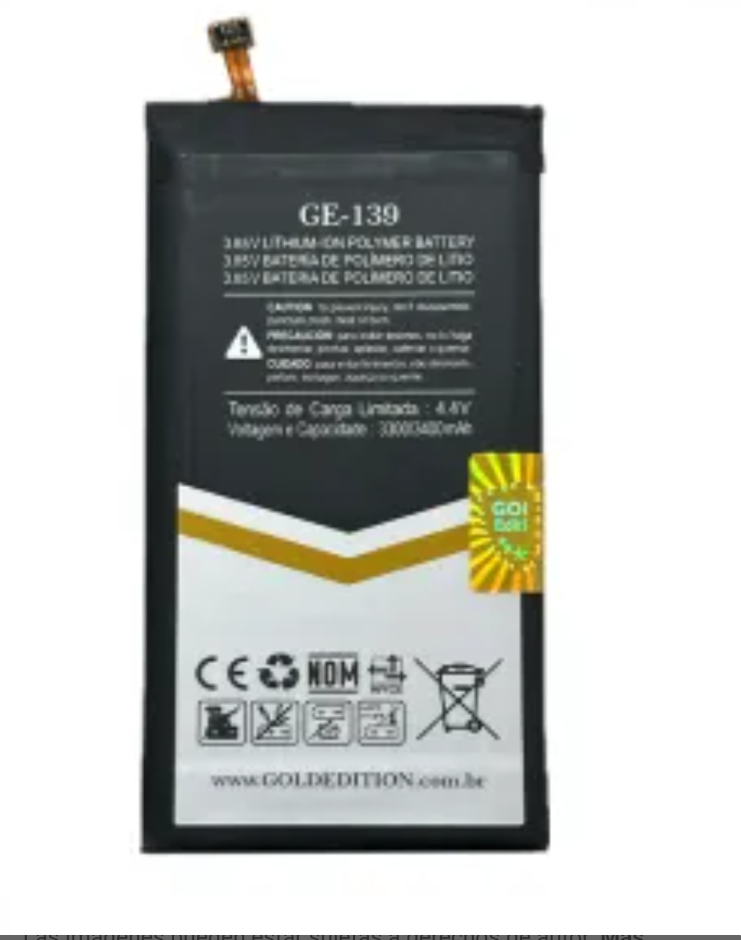 Bateria samsung s10 g973/ ge-139