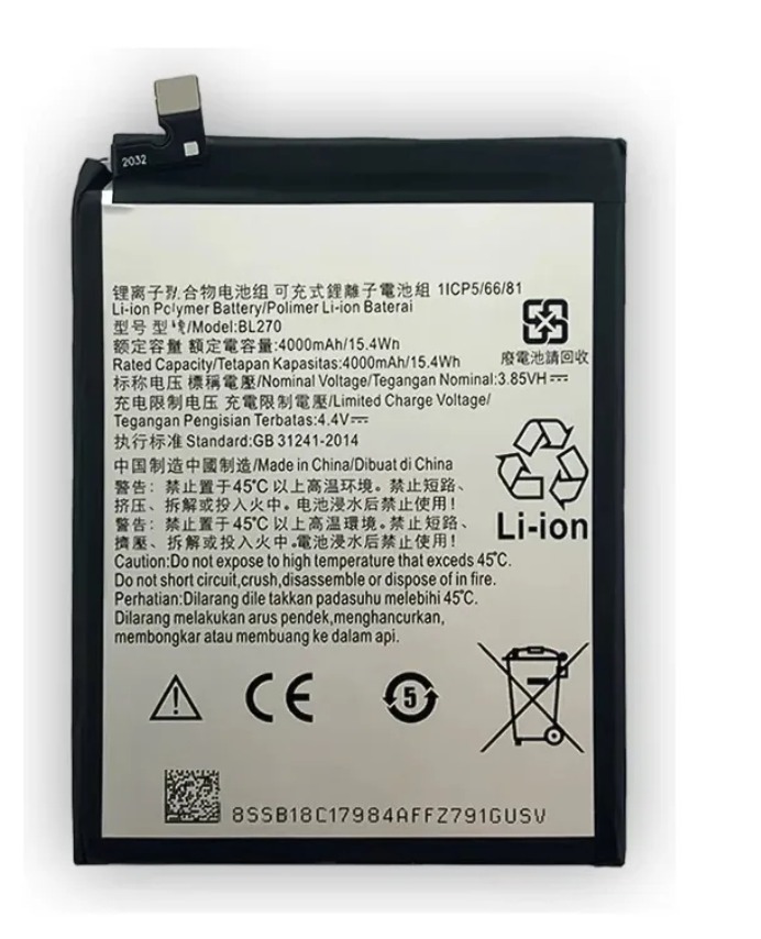 Bateria moto e5 / g6 play bl270