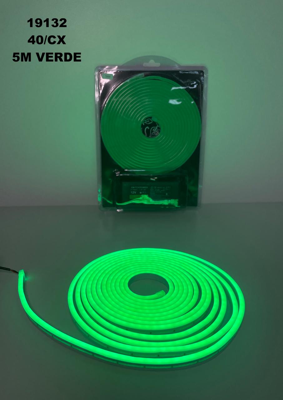Tira led neon 5m verde
