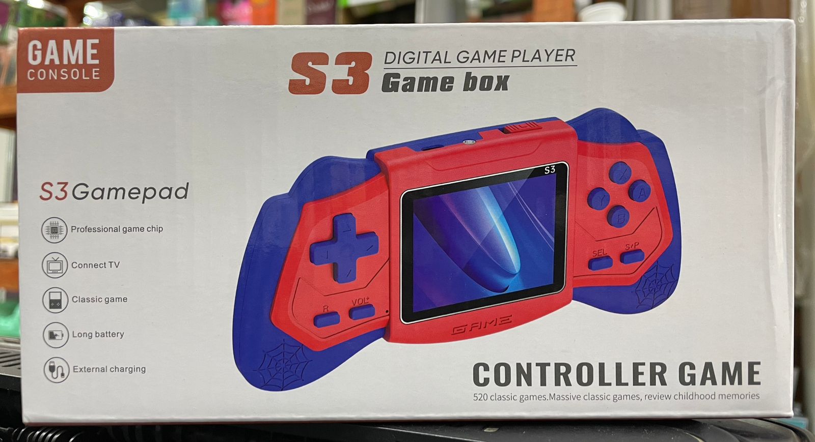 Consola portatil  s3 (520 juegos)