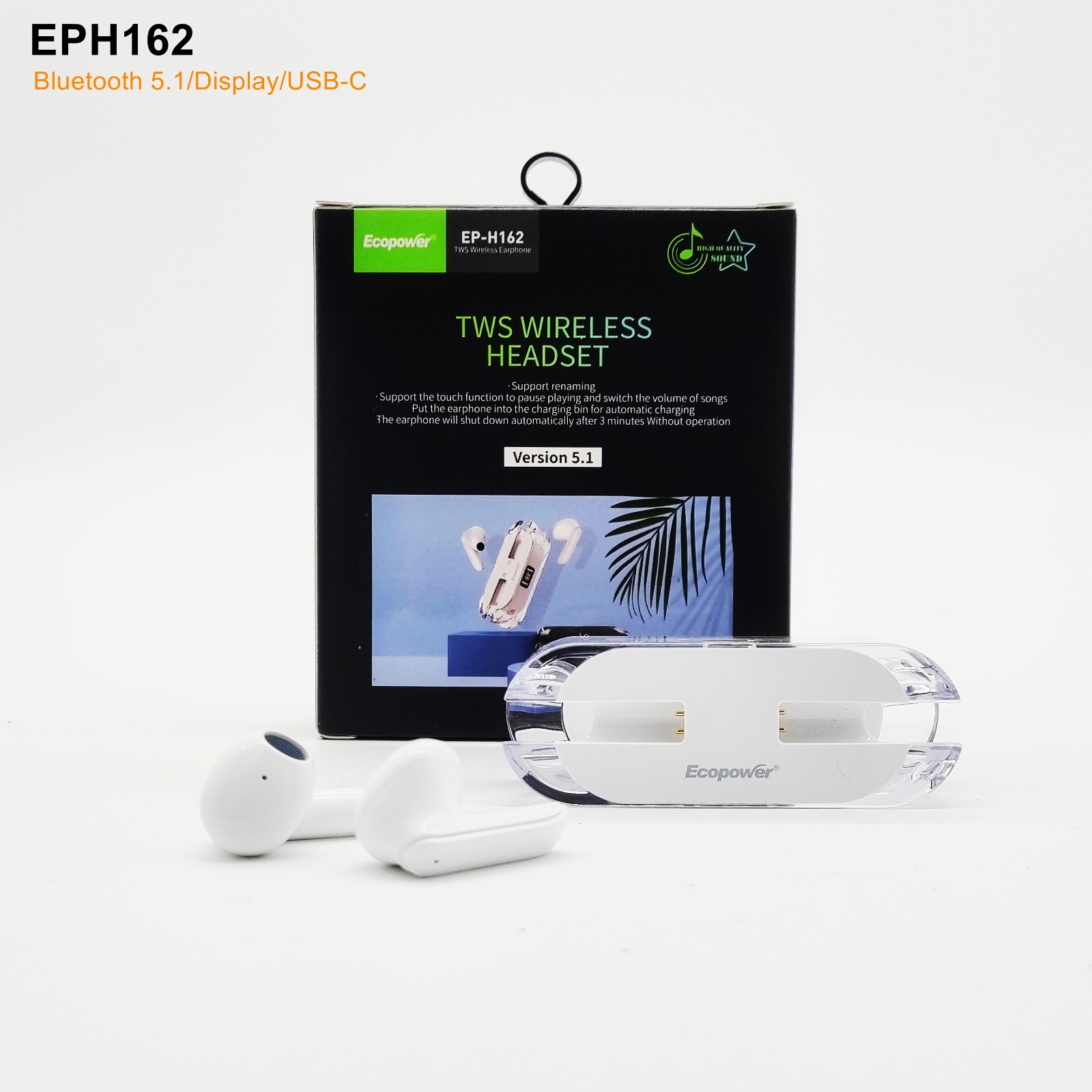 Auricular inalambrico ecopower h162