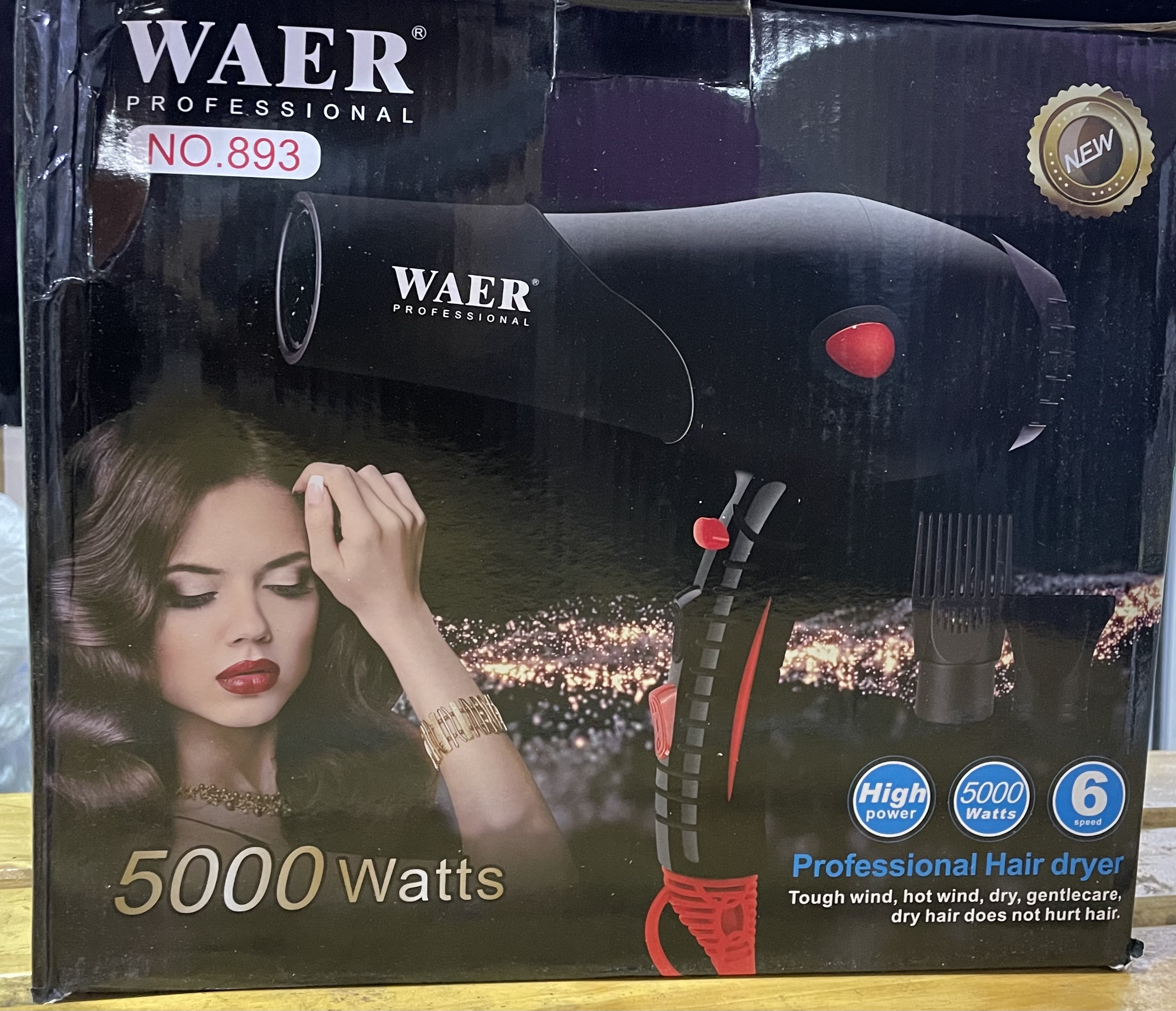 Secadora de pelo waer 893