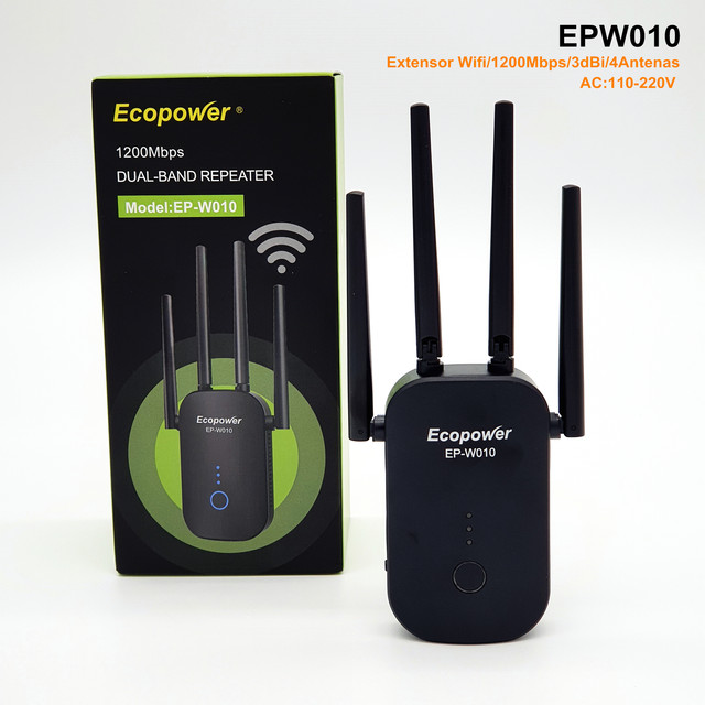 Repetidor wifi ecopower ep - w010  (4 antenas)