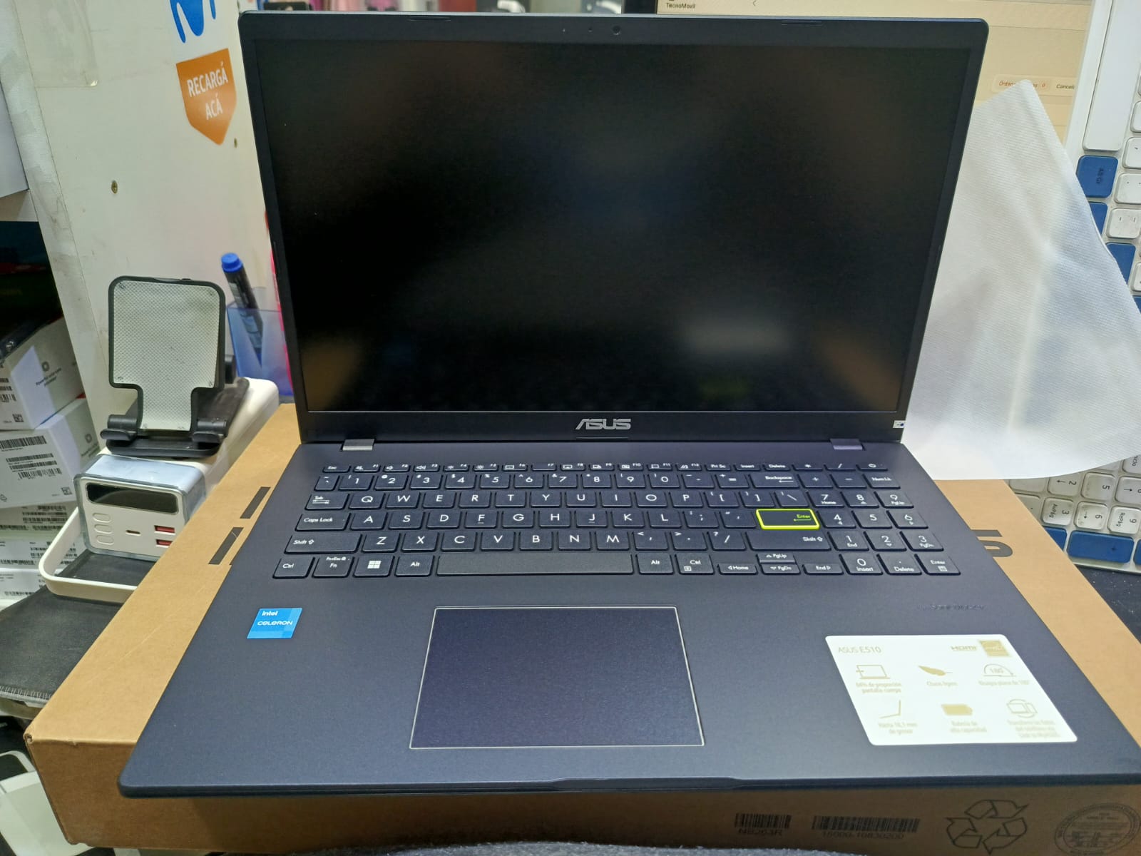 Notebook asus intel celeron (n4500) 15.6 + 4gb/128gb 