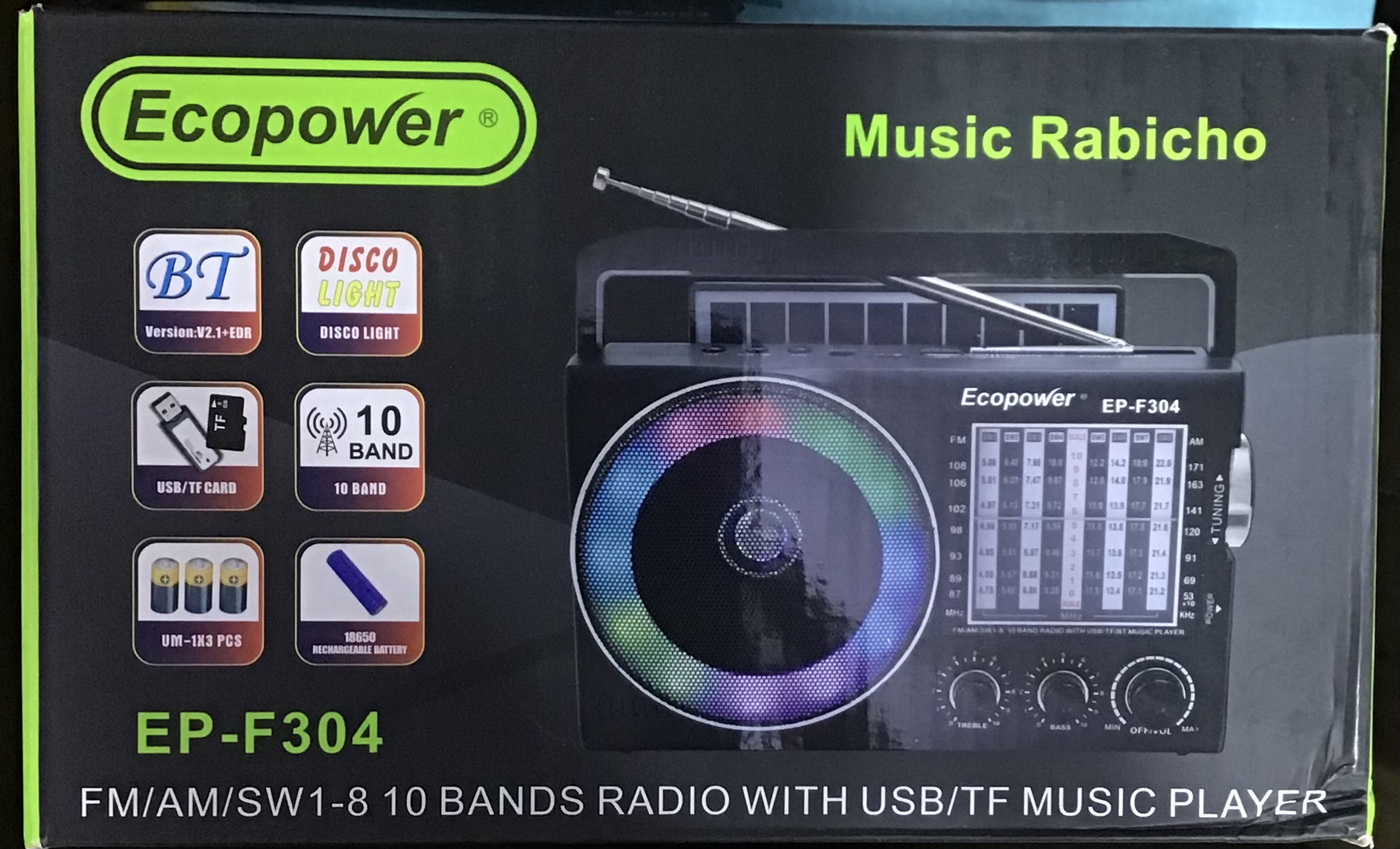 Radio ecopower f304