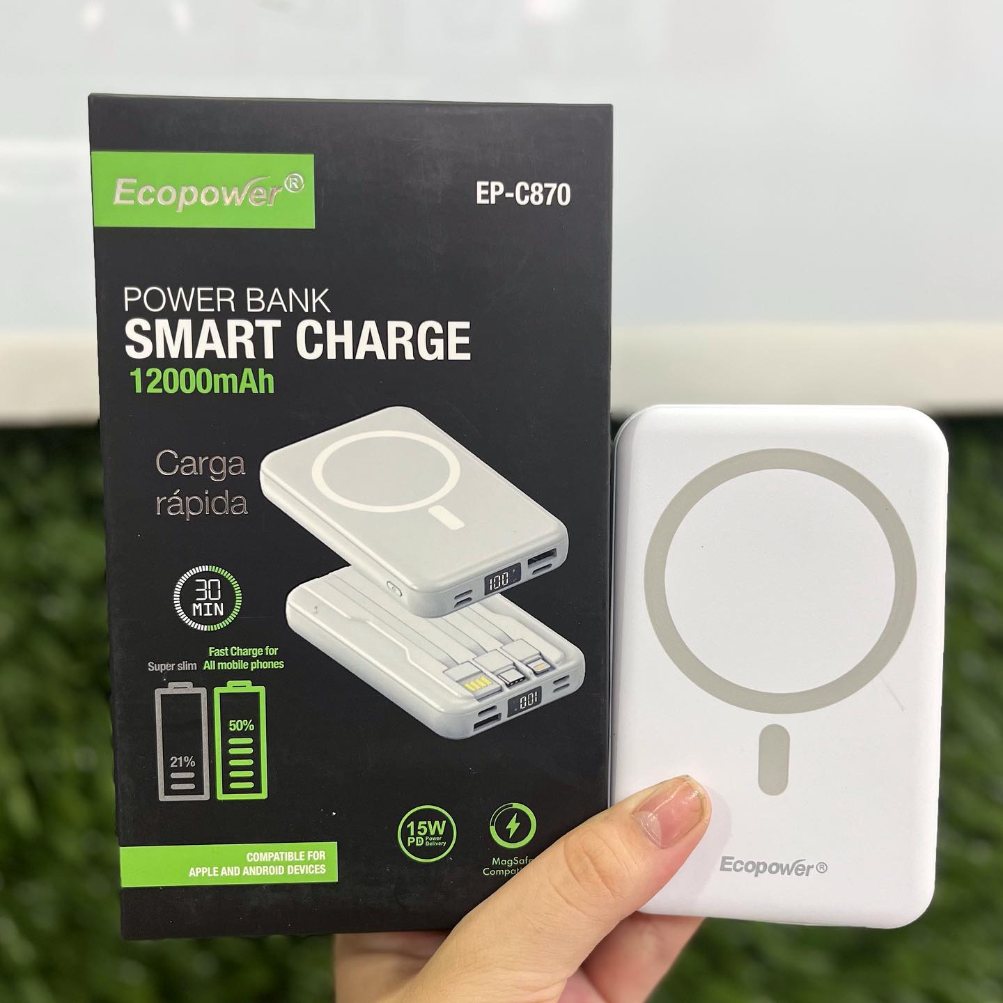 Cargador portatil mag safe ecopower c870