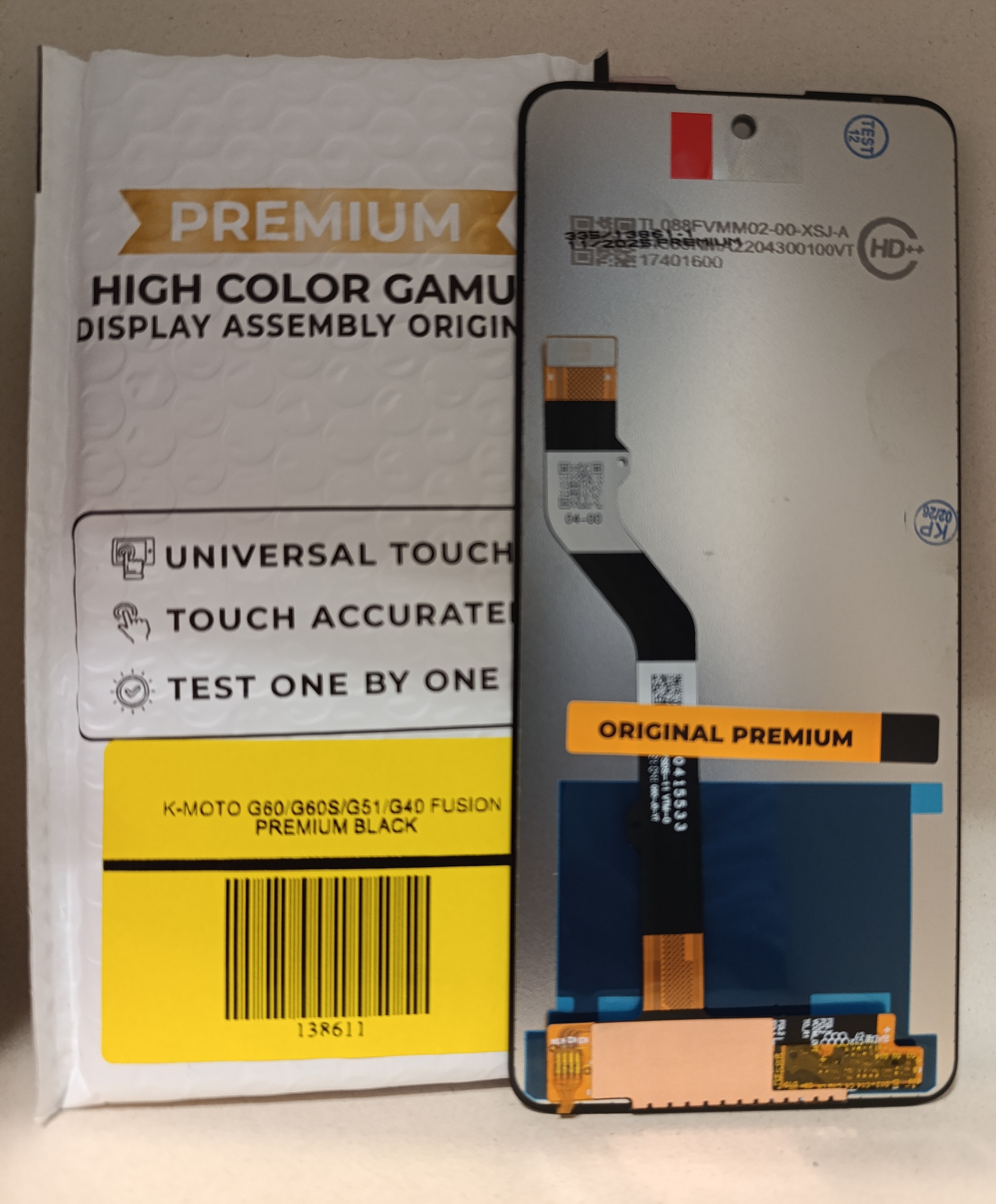 Modulo motorola g60/g60s/g51/g40 fusion premium