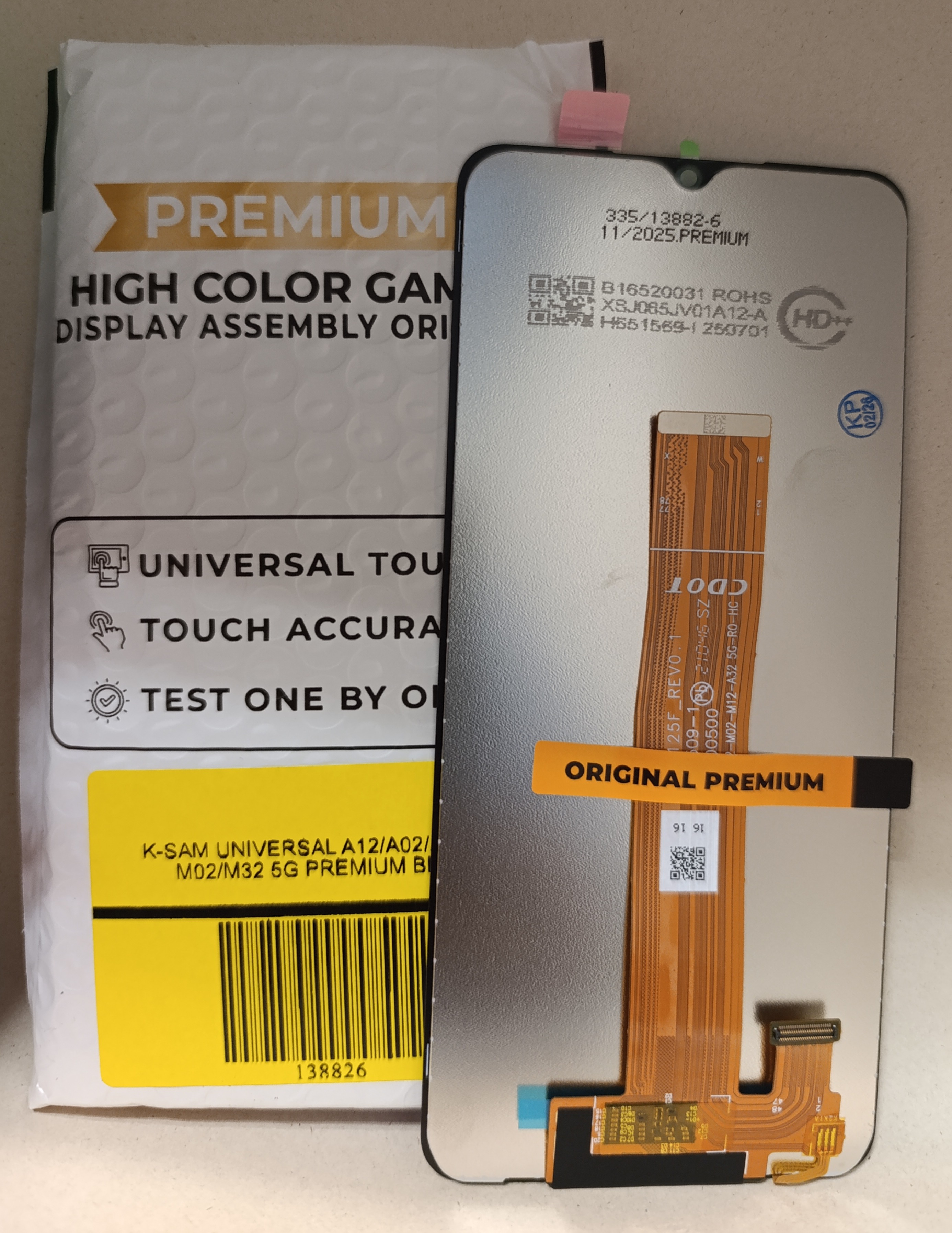 Modulo samsung a12/a02/a32/m12/m02/m32 universal premium