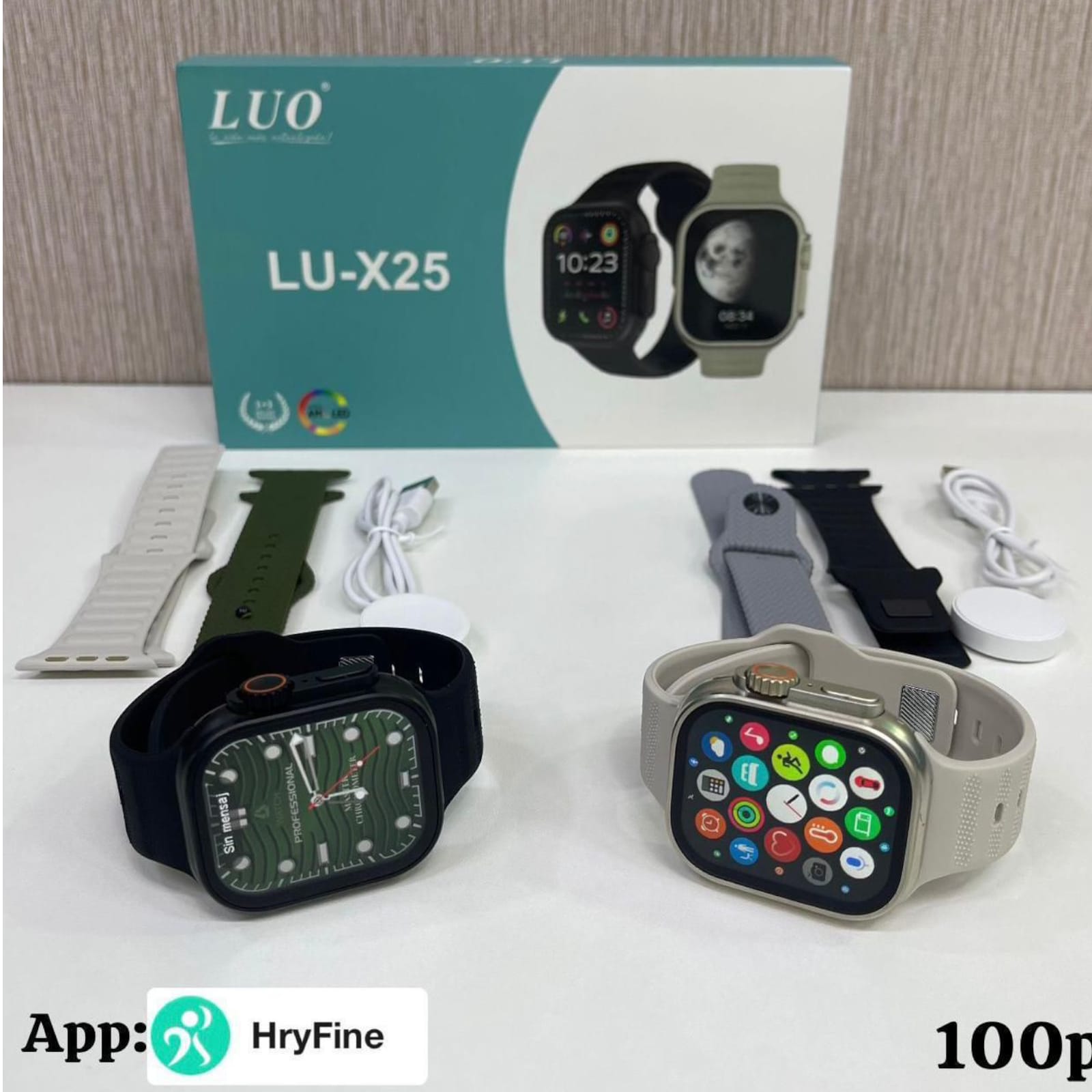 Combo reloj samrt watch luo x25