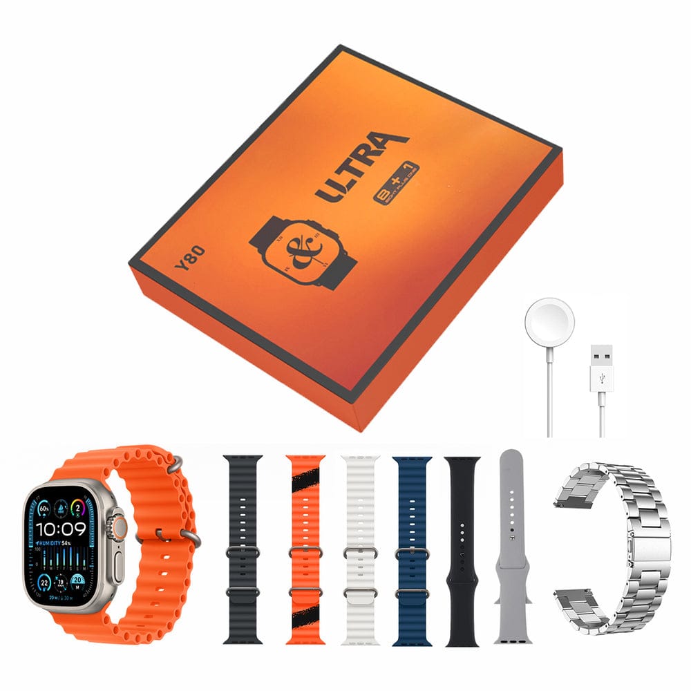 Combo reloj smart watch  8 en 1 ultra 2  ( y80 )