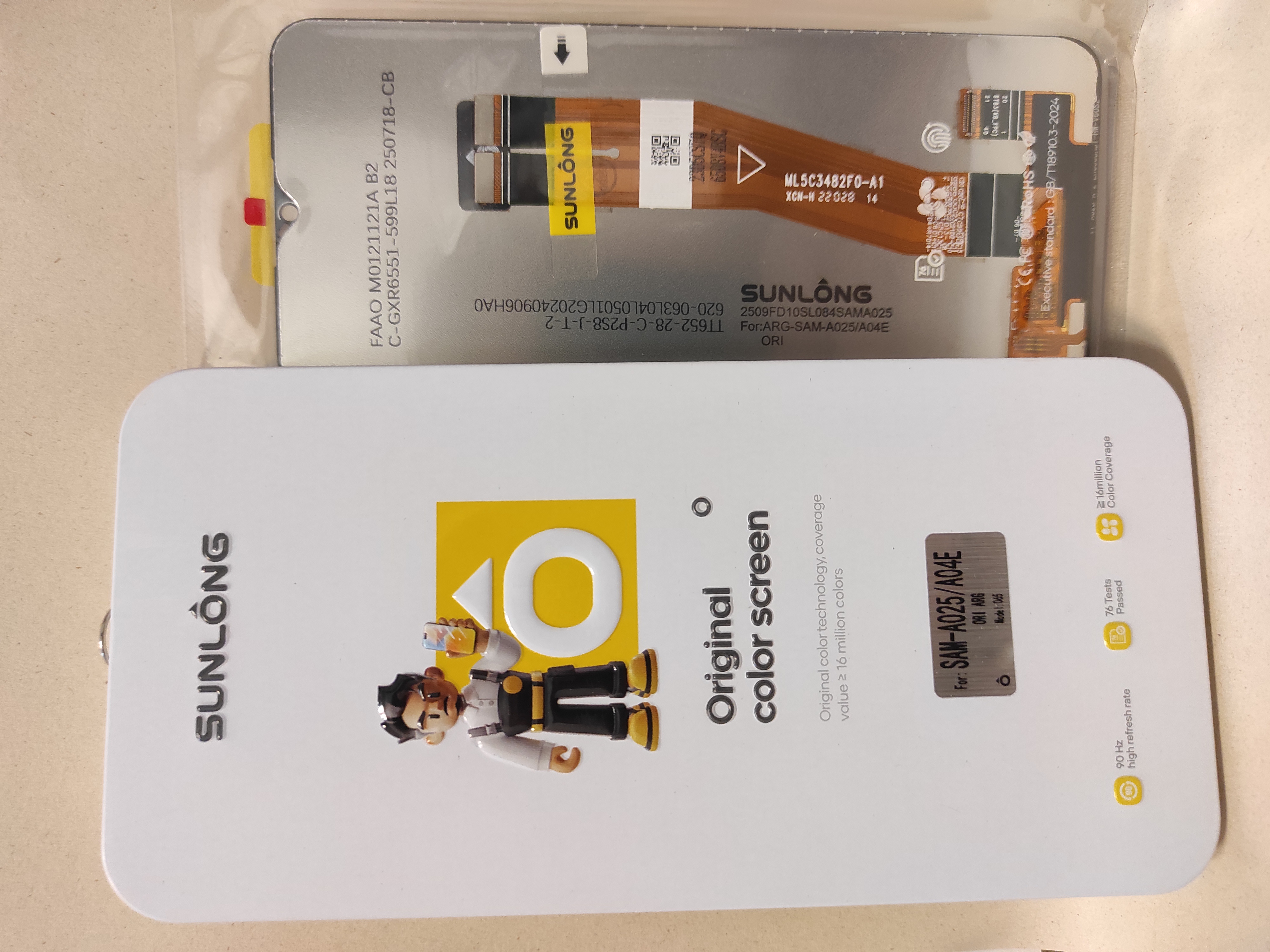 Modulo samsung a02s con marco original sunlong