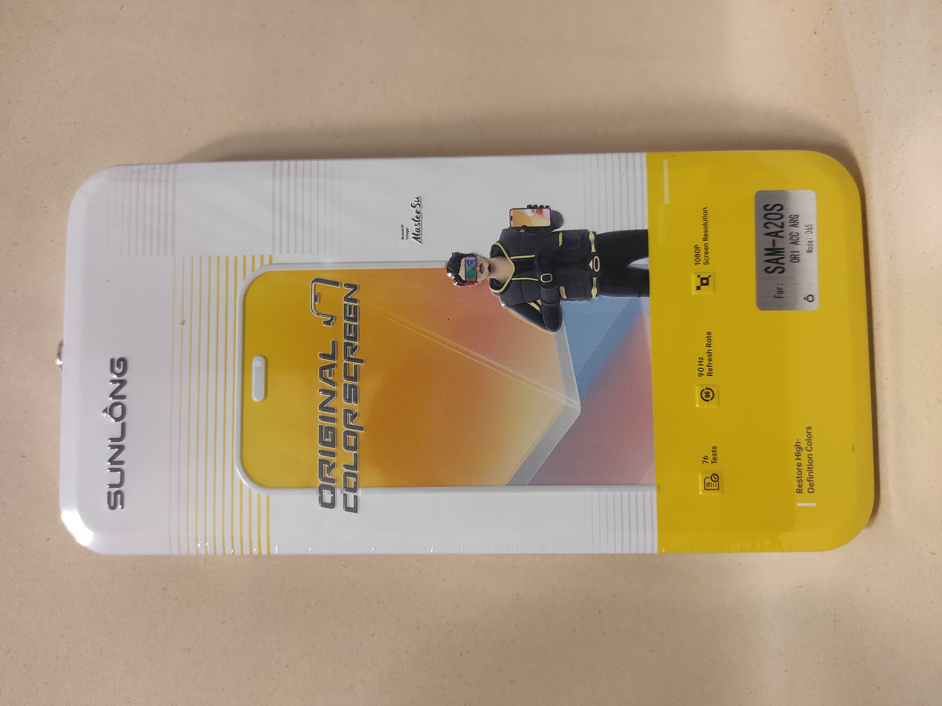 Modulo samsung a20s original con marco sunlong