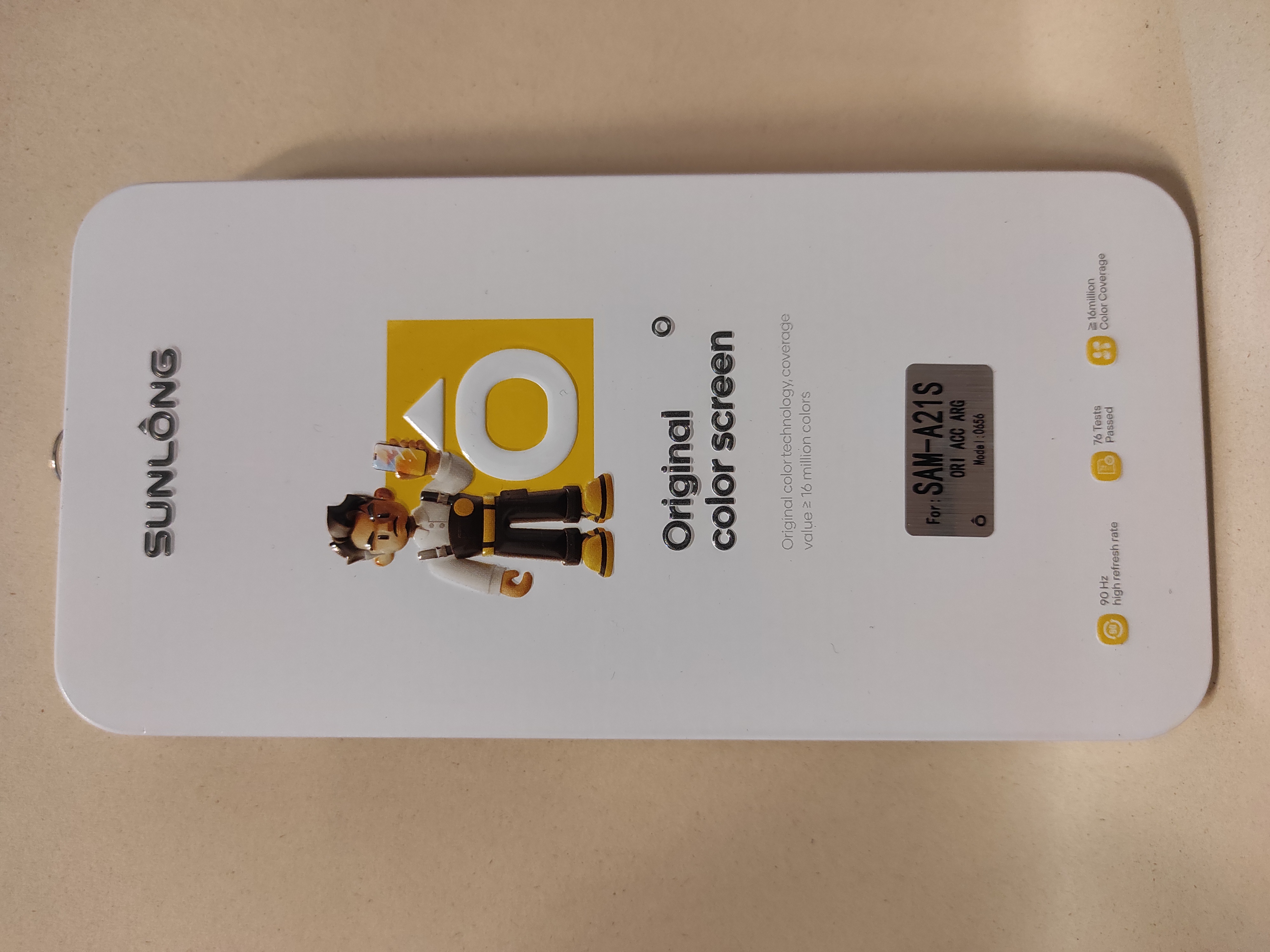 Modulo samsung a21s original con marco sunlong