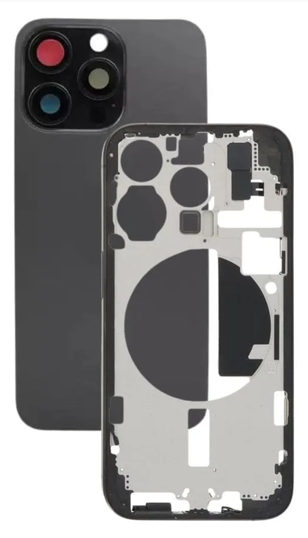 Carcasa iphone 15 pro negro c/chip