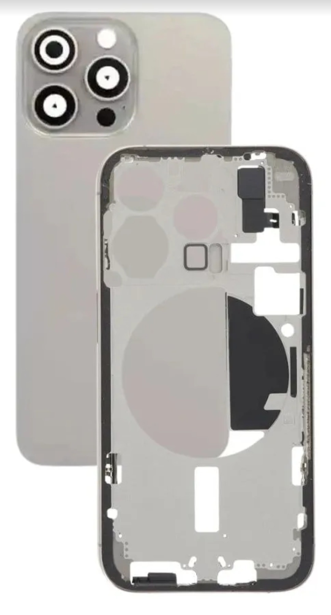 Carcasa iphone 15 pro titanium c/chip