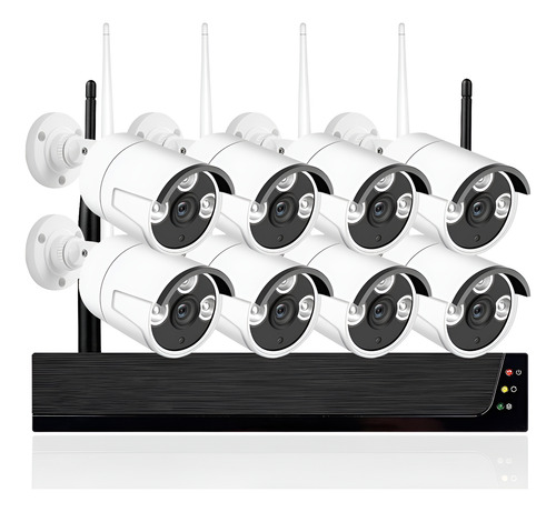 Kit de seguridad camara 8 hd inalambrico 5116