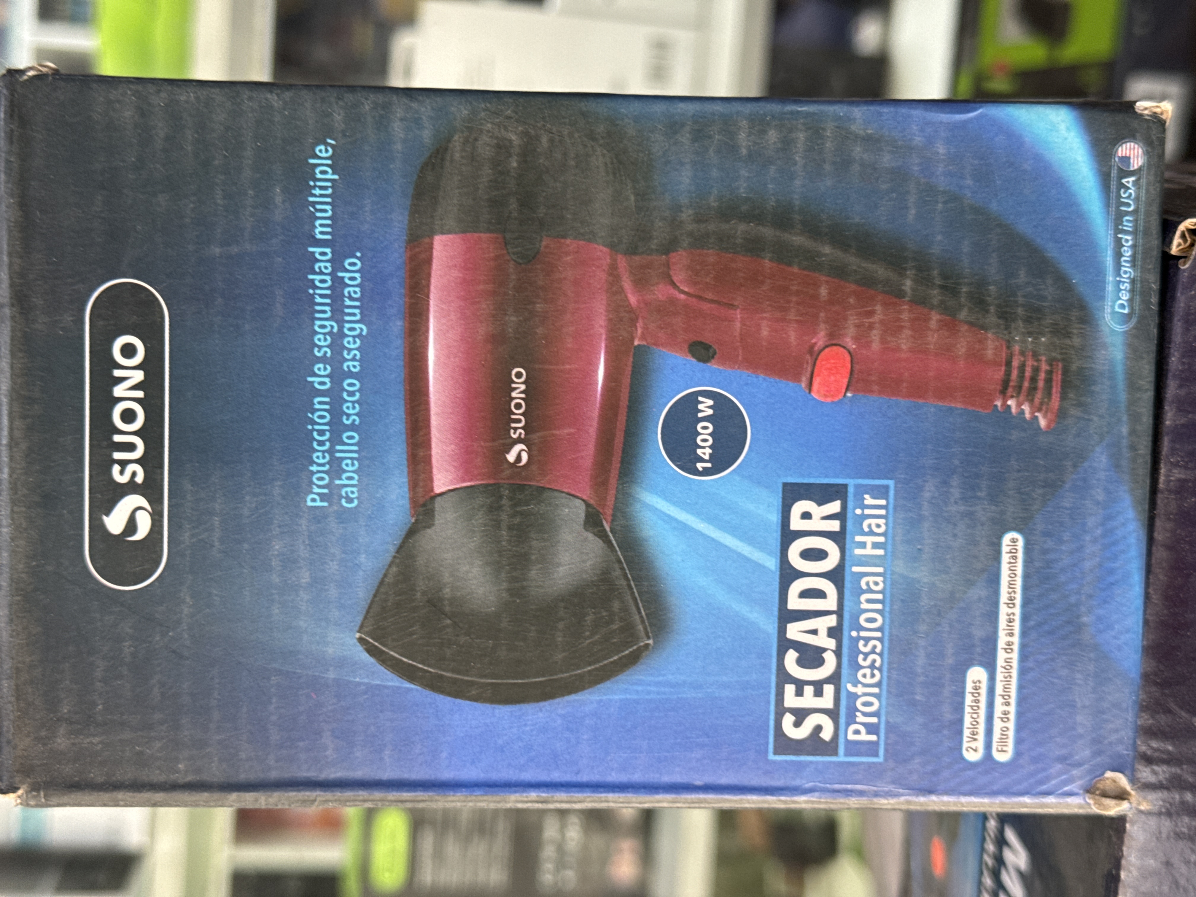 Secador de pelo de cartera suono 