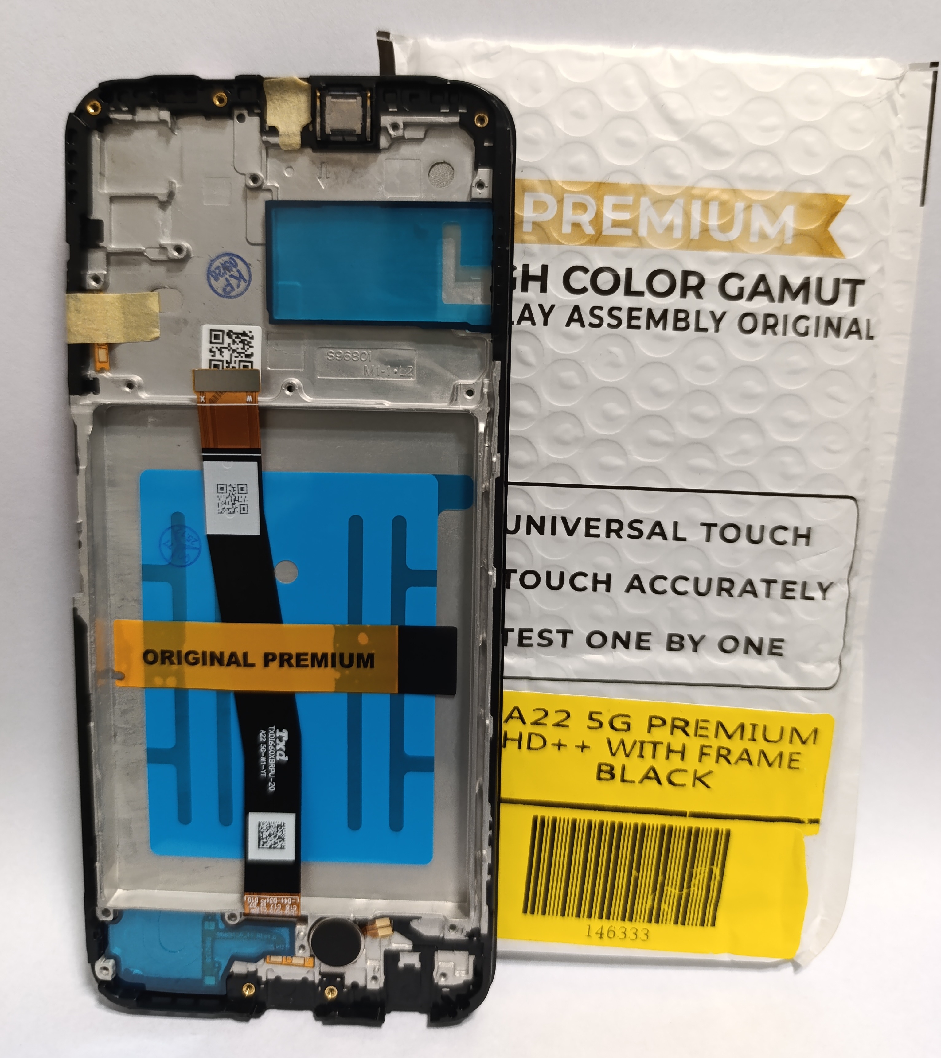 Modulo samsung a22 5g premium con marco