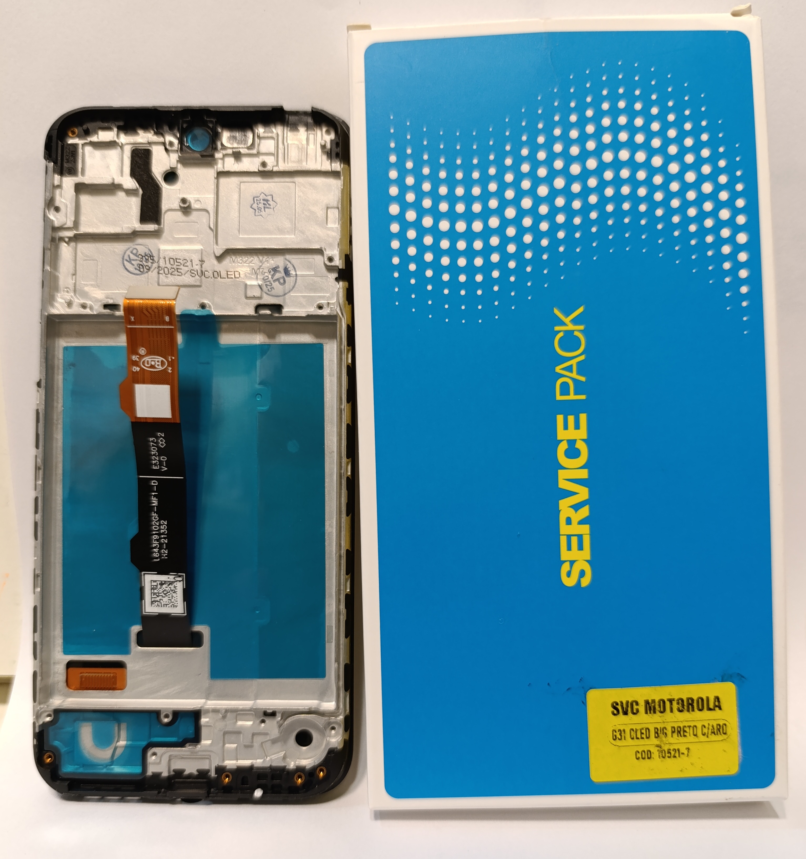 Modulo motorola g31 con marco svc