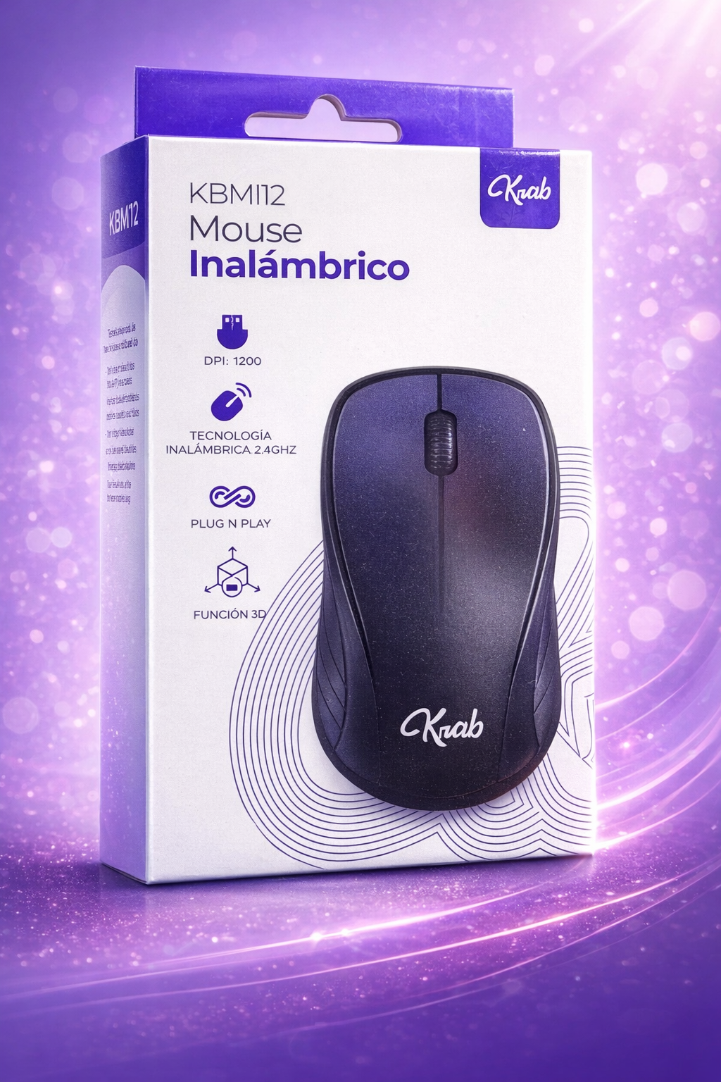 Mouse inalámbrico krab (kmb 12)