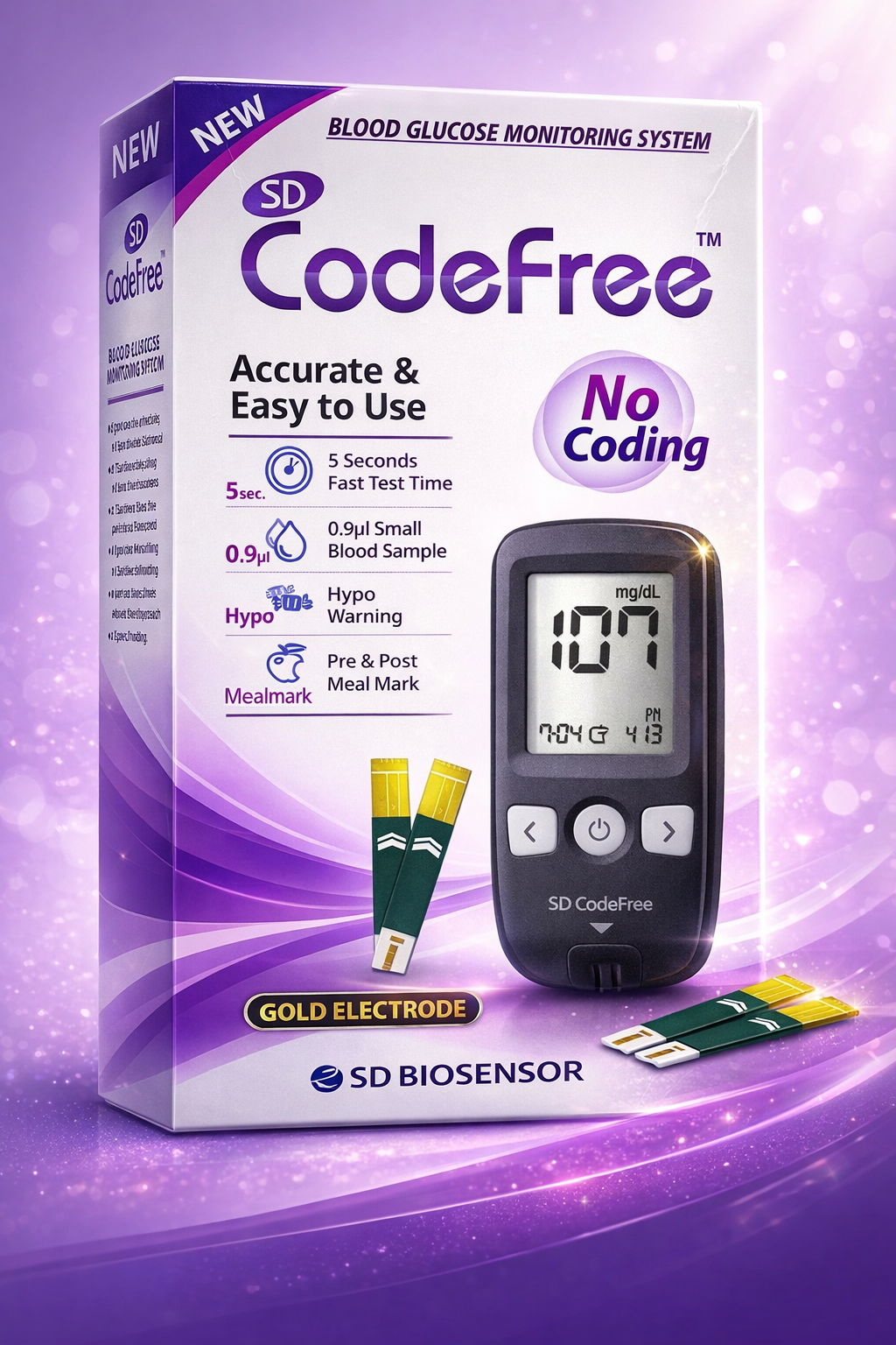 Glucometro codefree digital