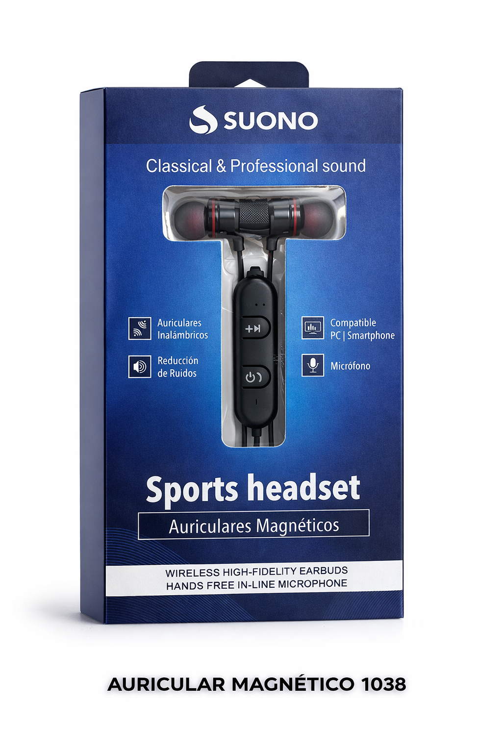 Auricular suono  magnetico deportivo (1038) 