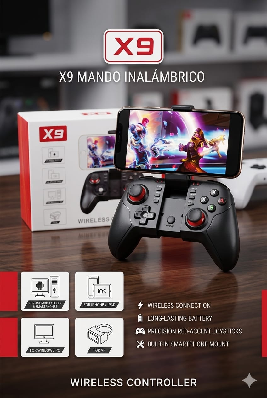 Gamepad x9  ( sin garantia)