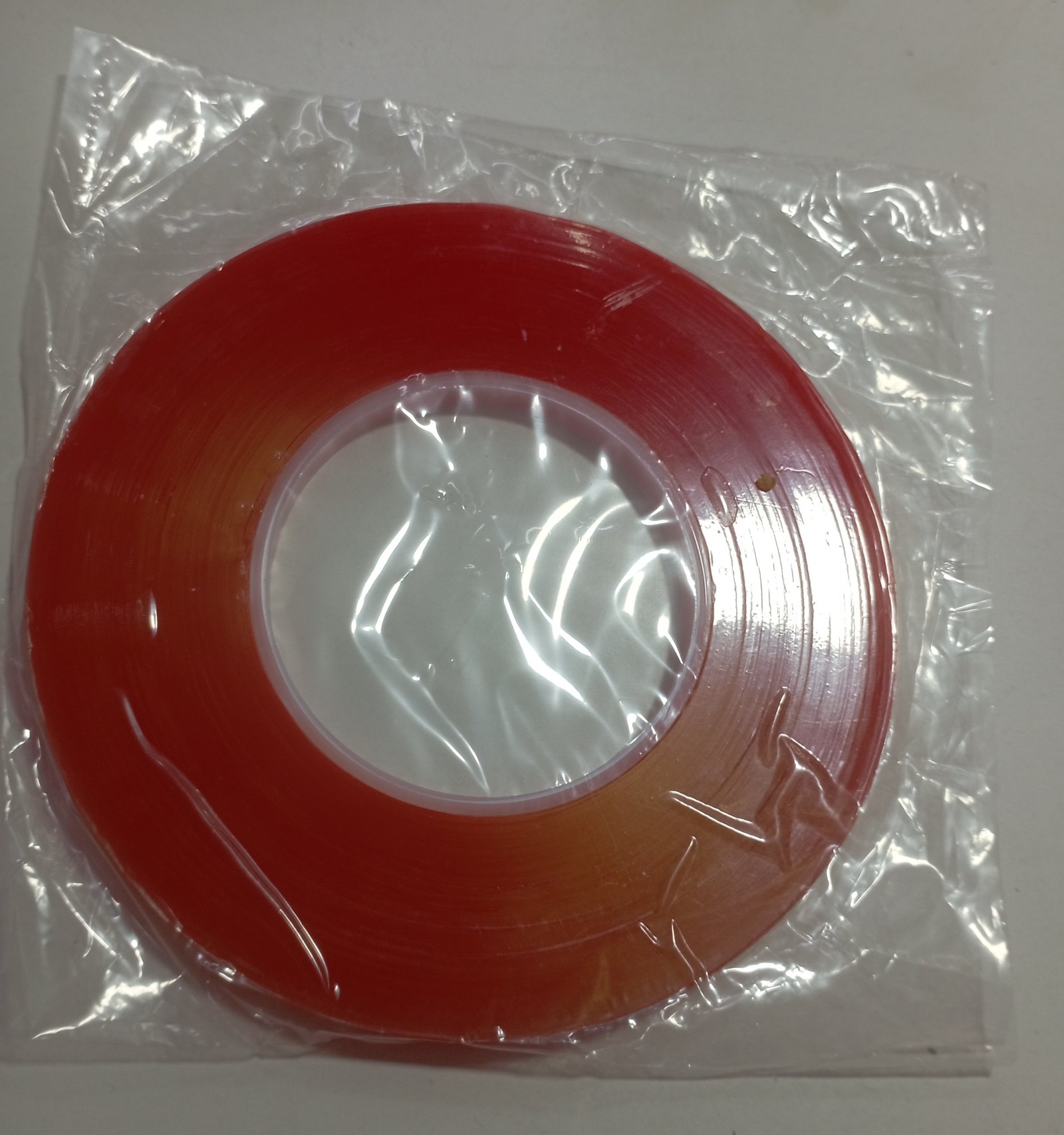 cinta doble  fas rojo 8mm